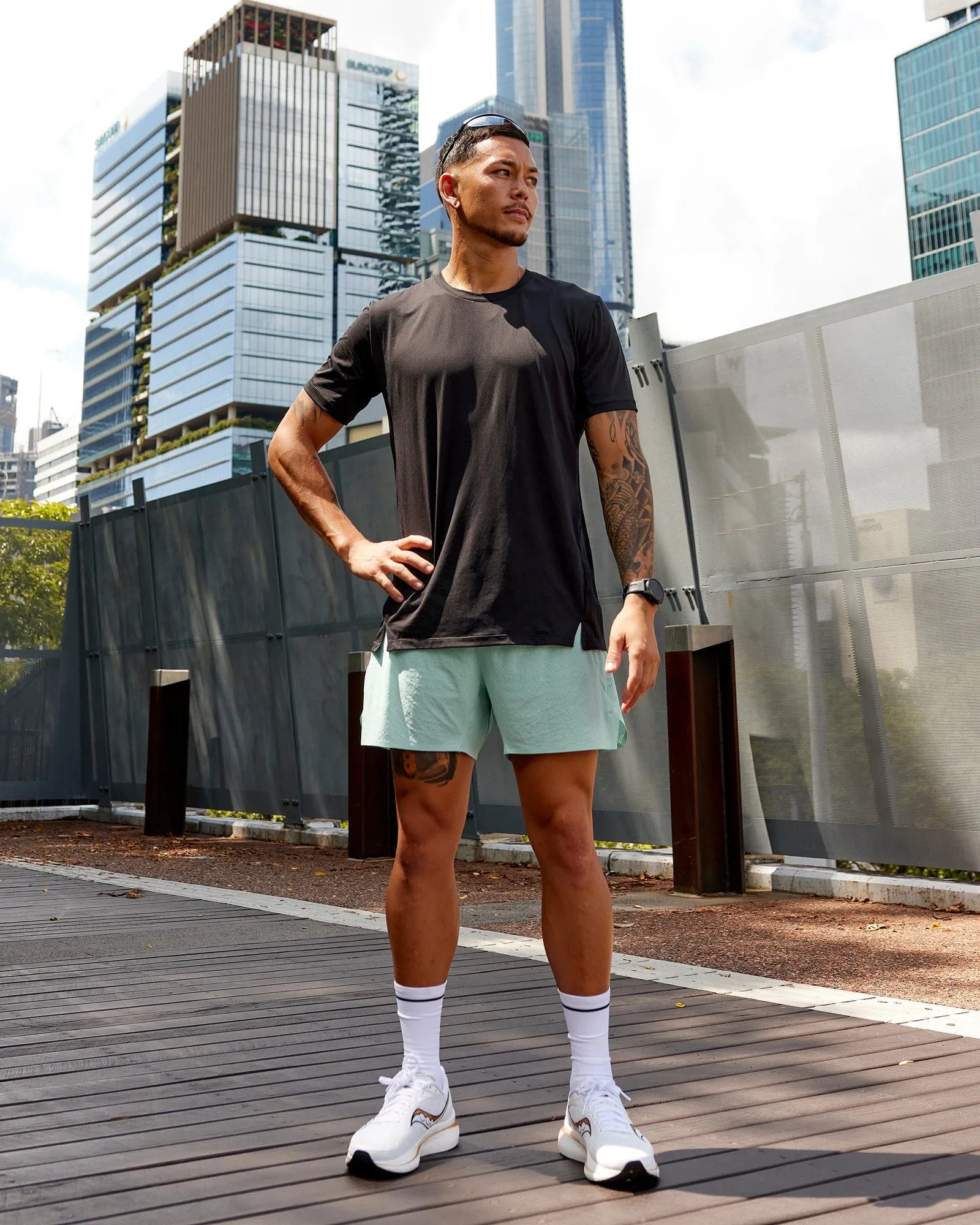 Pace Running Tee - Black sold by LSKD