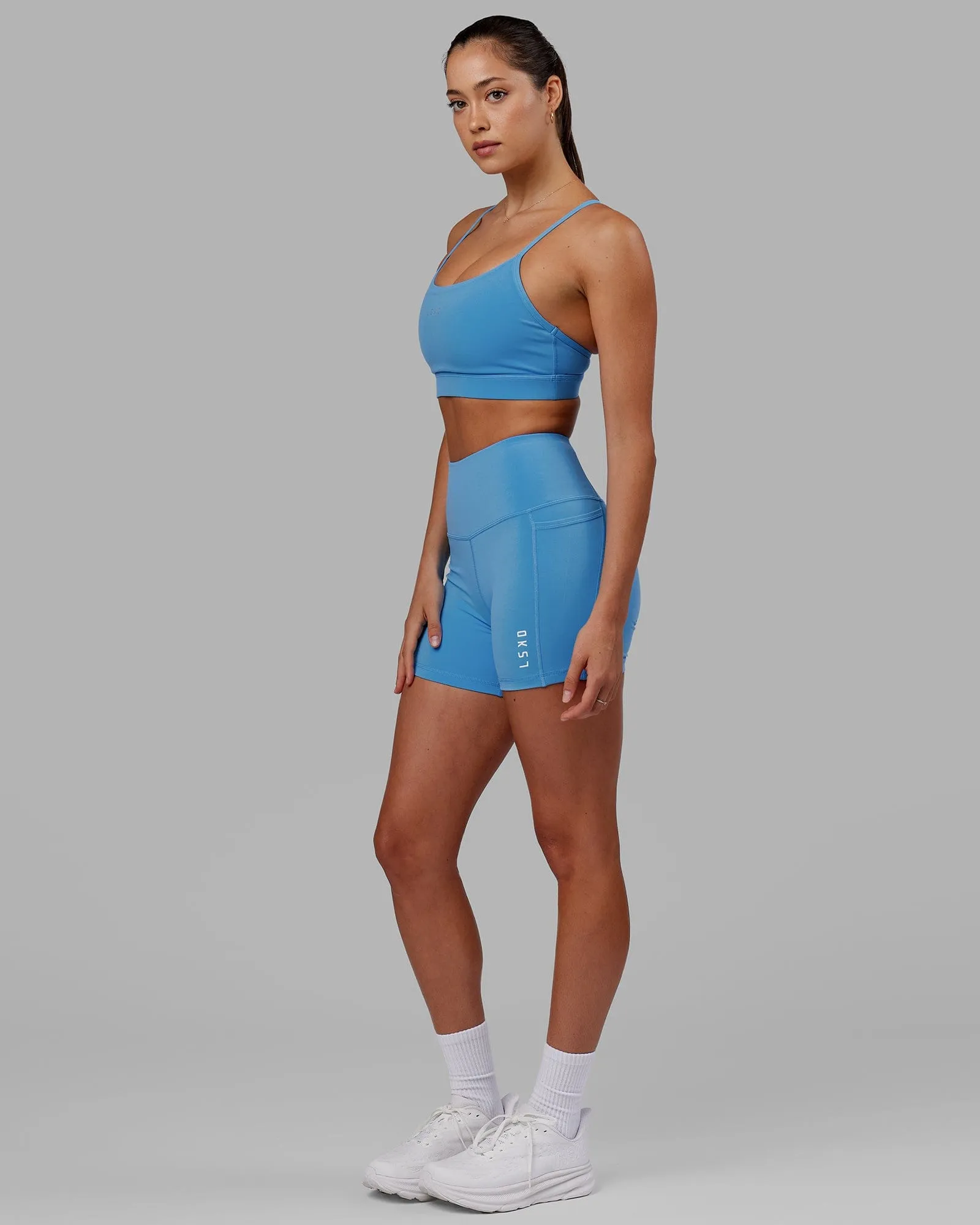 Lift Sports Bra - Azure Blue sold by LSKD product image thumbnail 5