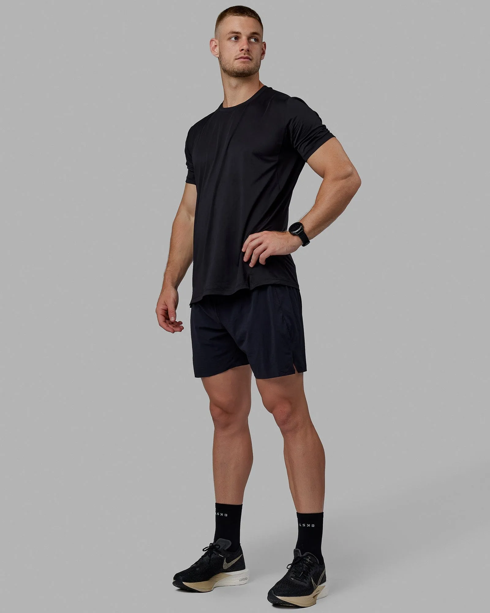 Pace Running Tee - Black sold by LSKD product image thumbnail 5