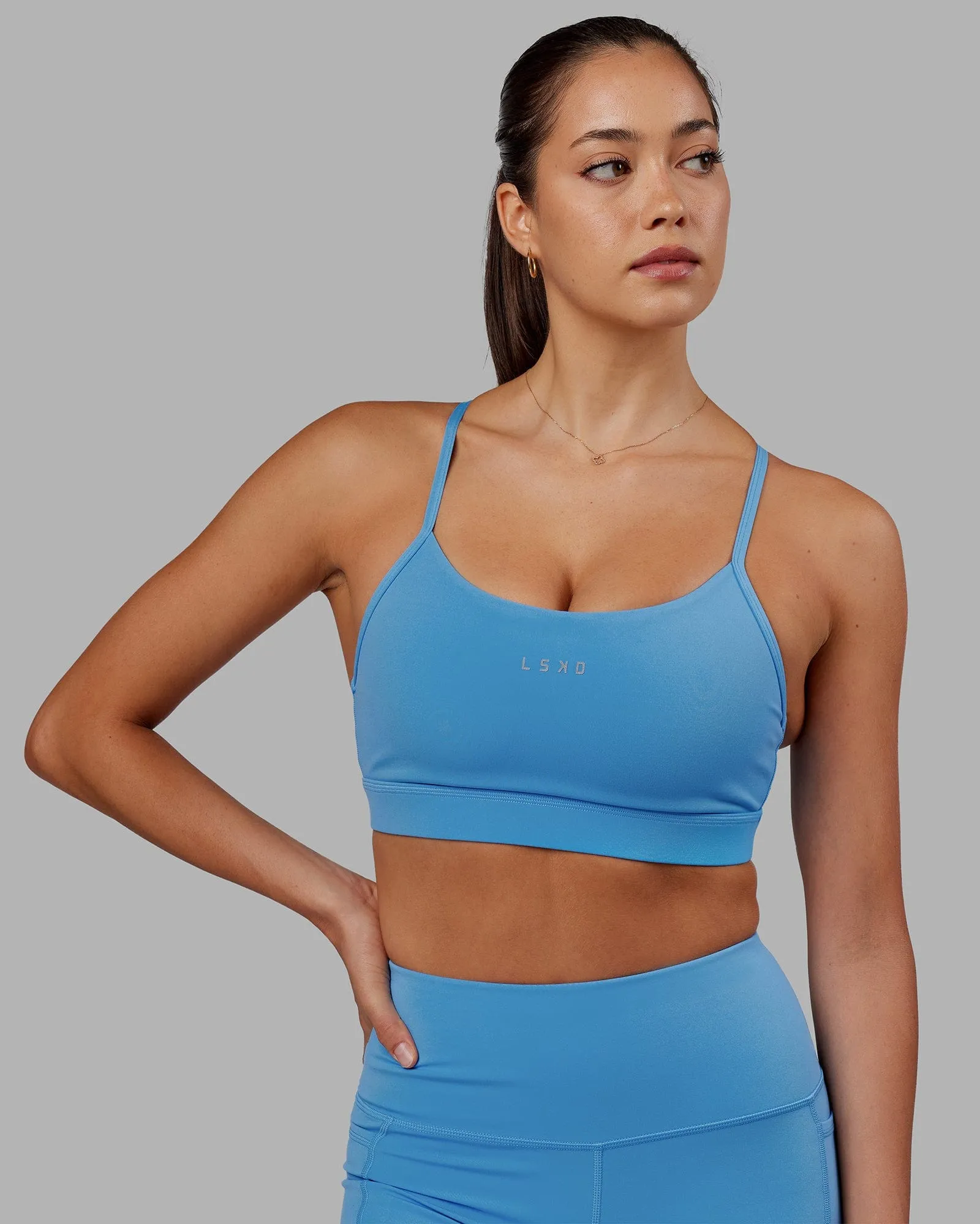 Lift Sports Bra - Azure Blue sold by LSKD product image thumbnail 3