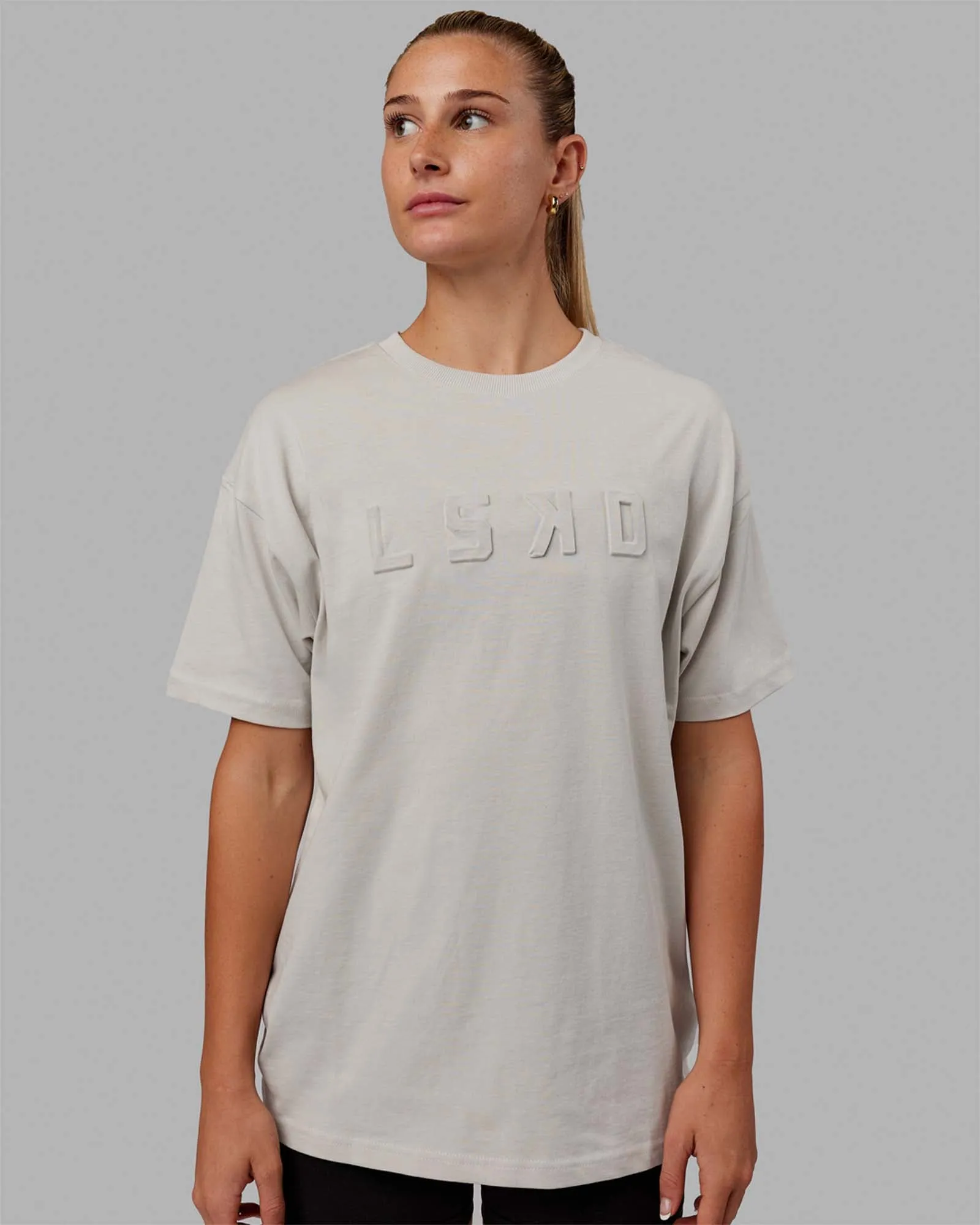 Unisex Stamped Heavyweight Tee Oversize - Lunar Rock sold by LSKD product image thumbnail 2