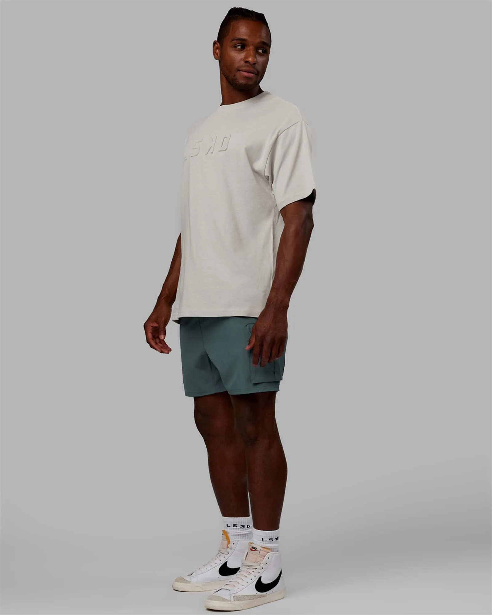 Unisex Stamped Heavyweight Tee Oversize - Lunar Rock sold by LSKD product image thumbnail 3