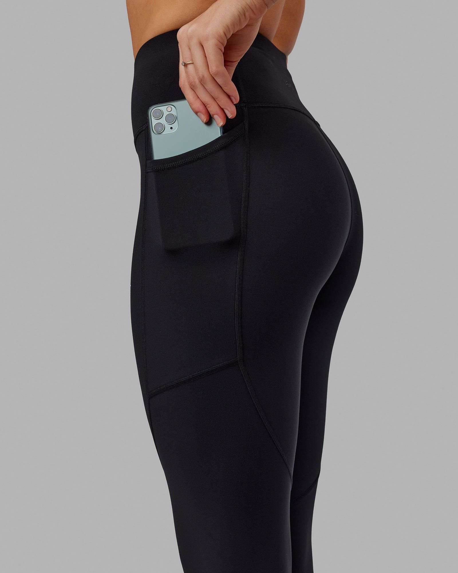 Rep 7/8 Length Tight - Black-Azure Blue sold by LSKD product image thumbnail 5