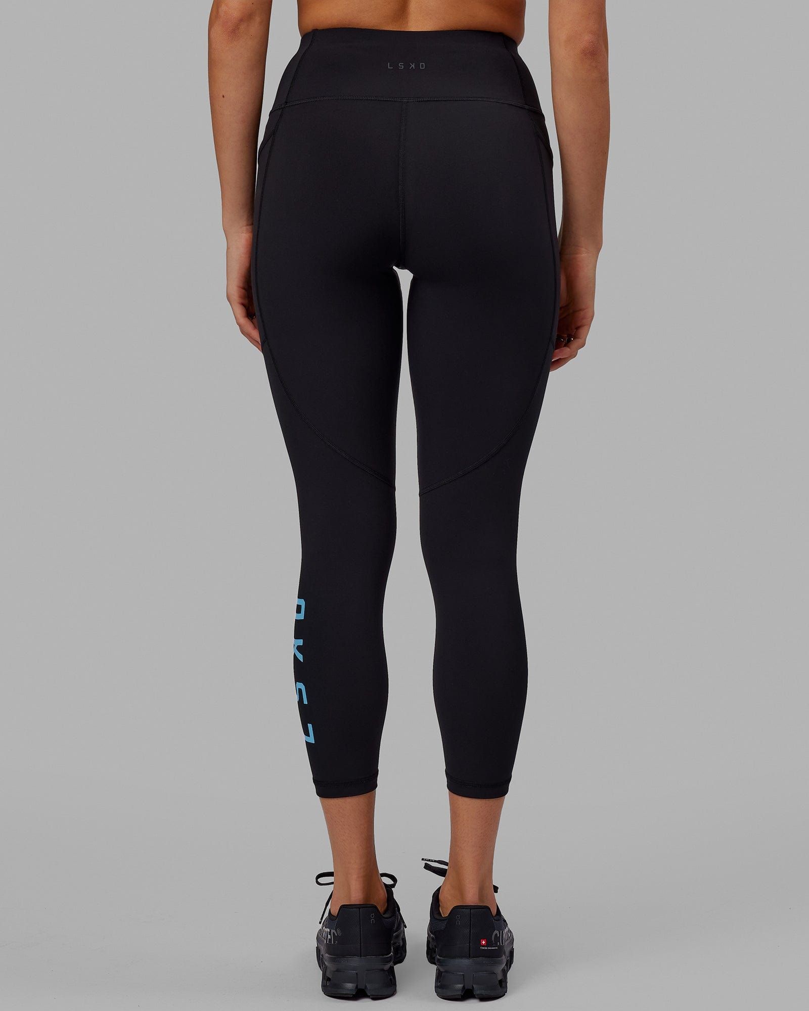 Rep 7/8 Length Tight - Black-Azure Blue sold by LSKD product image thumbnail 4