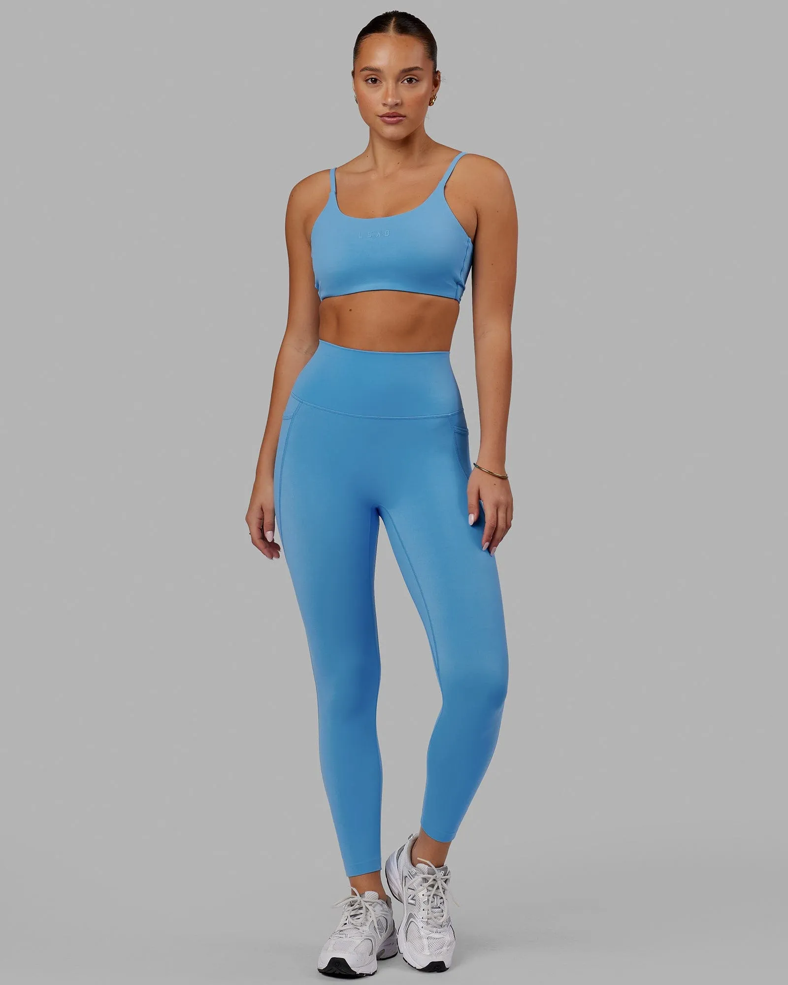 Elixir 7/8 Length Tight With Pockets - Azure Blue sold by LSKD
