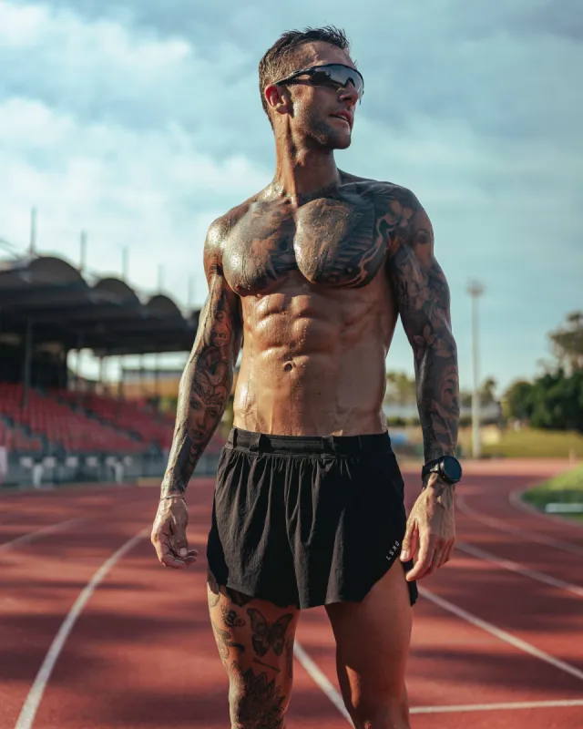 Race Day Running Short 3" - Black made by LSKD