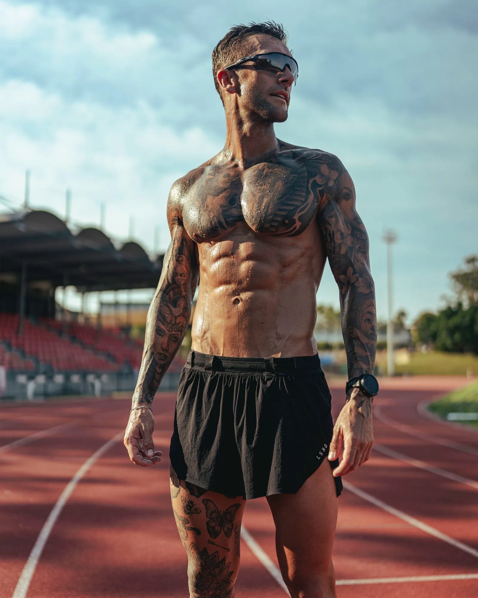 Race Day Running Short 3" - Black sold by LSKD