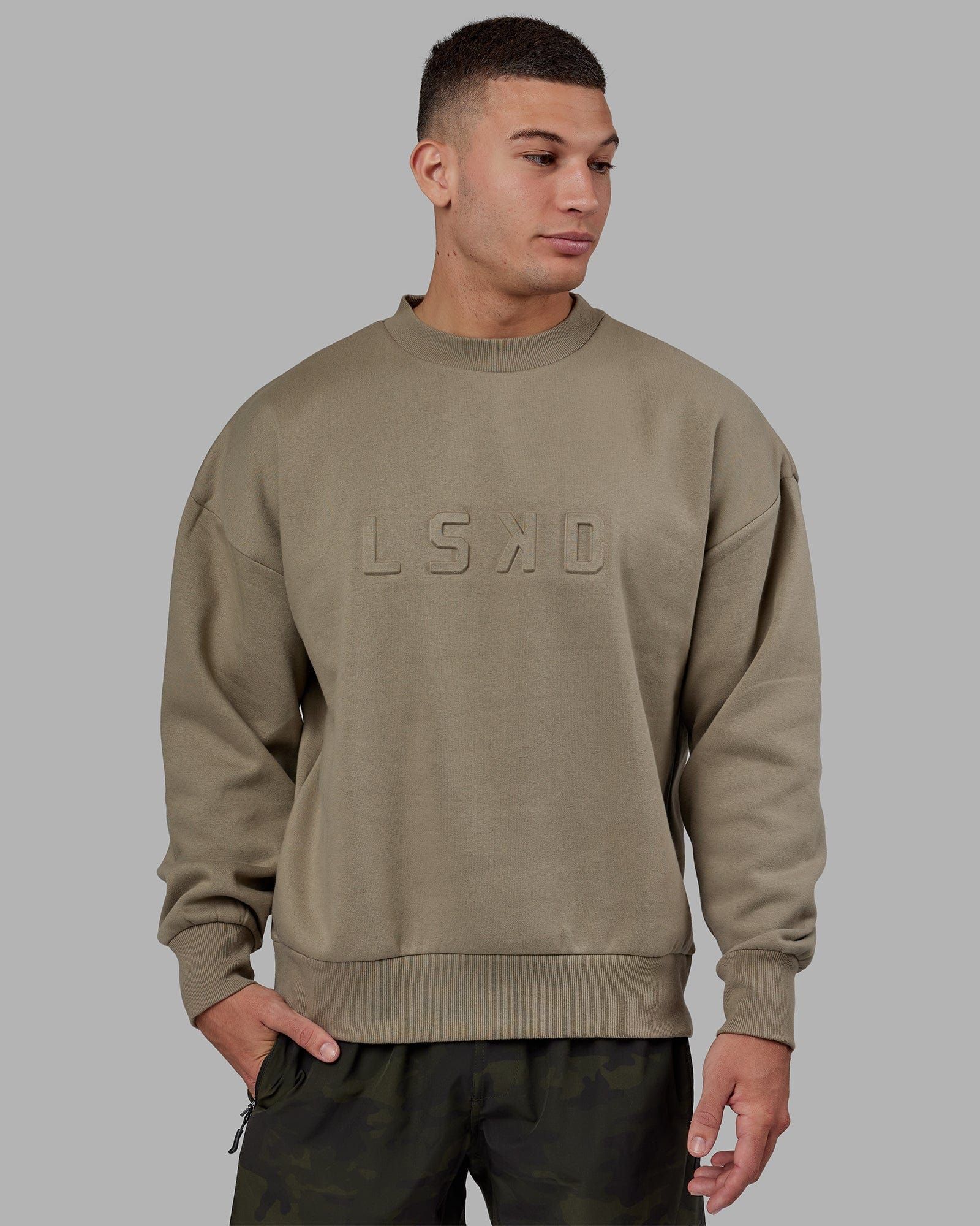 Unisex Stamped Sweater Oversize - Laurel Oak sold by LSKD product image thumbnail 3