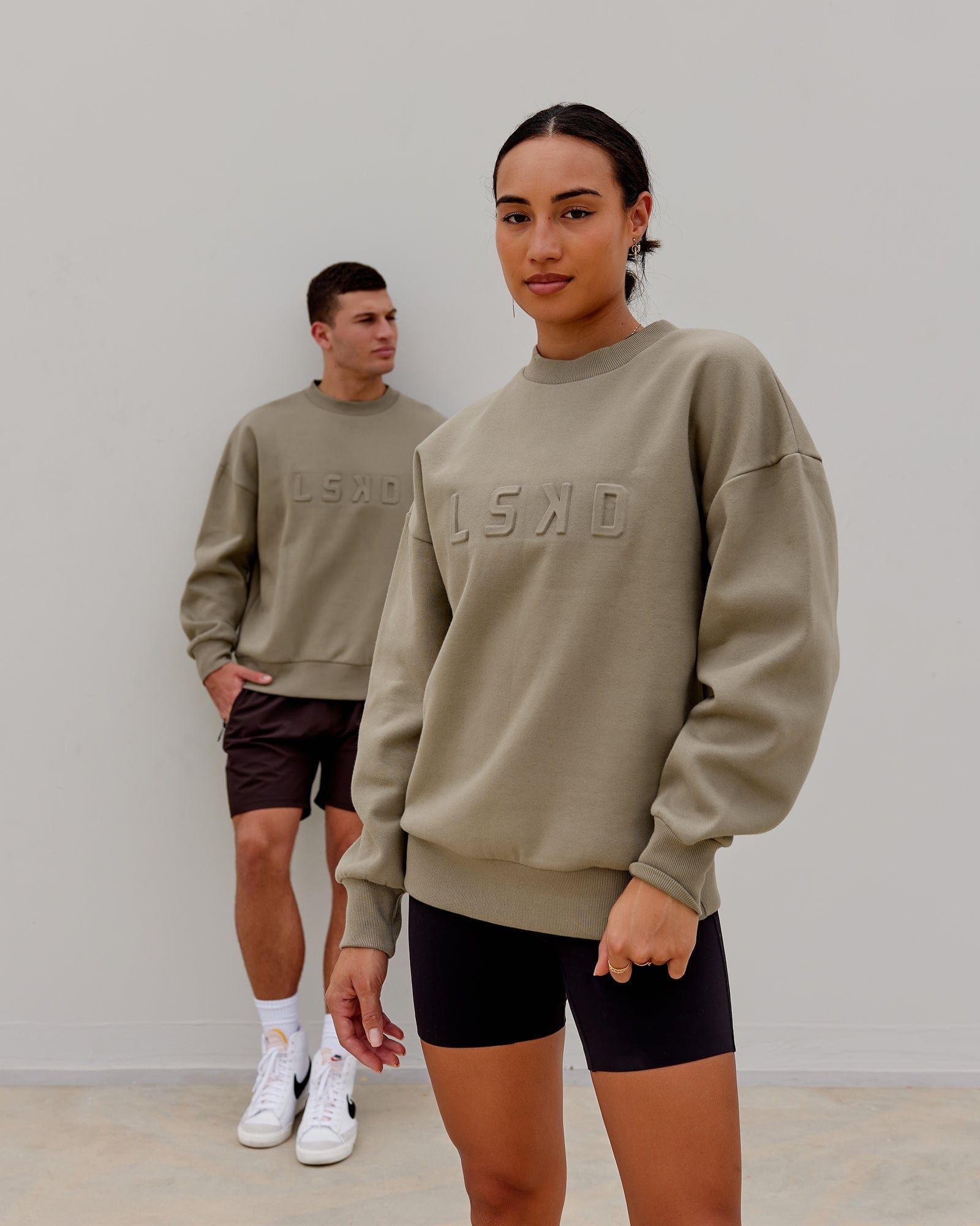 Unisex Stamped Sweater Oversize - Laurel Oak sold by LSKD product image thumbnail 2