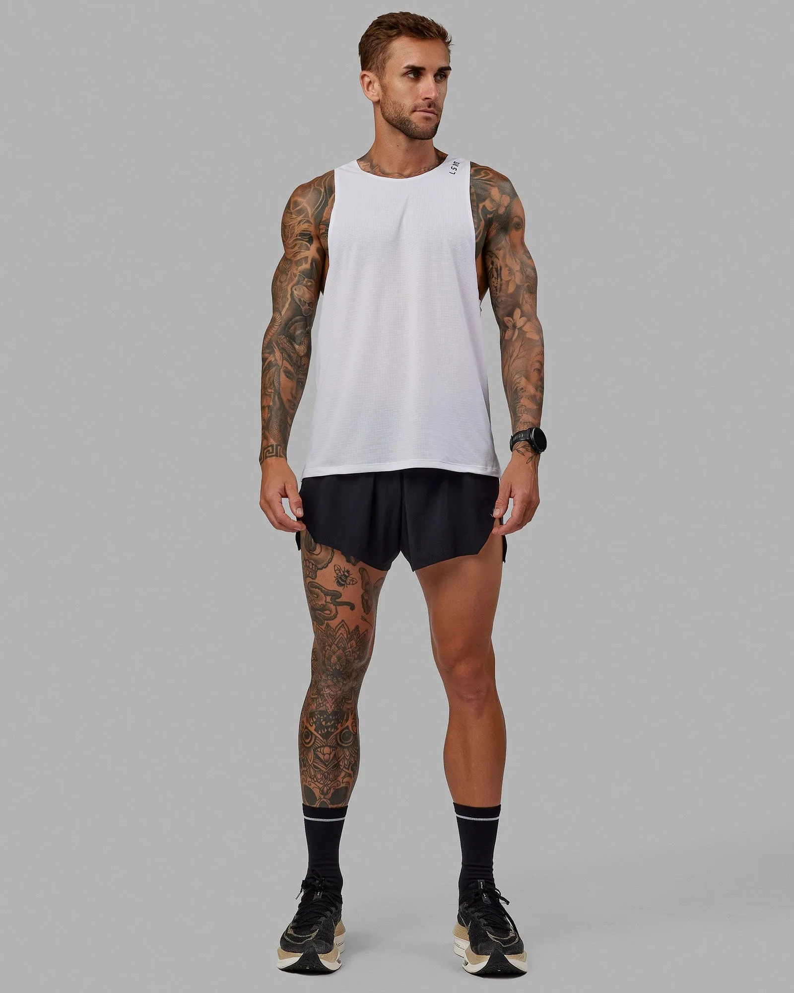 Race Day Running Short 3" - Black sold by LSKD product image thumbnail 3