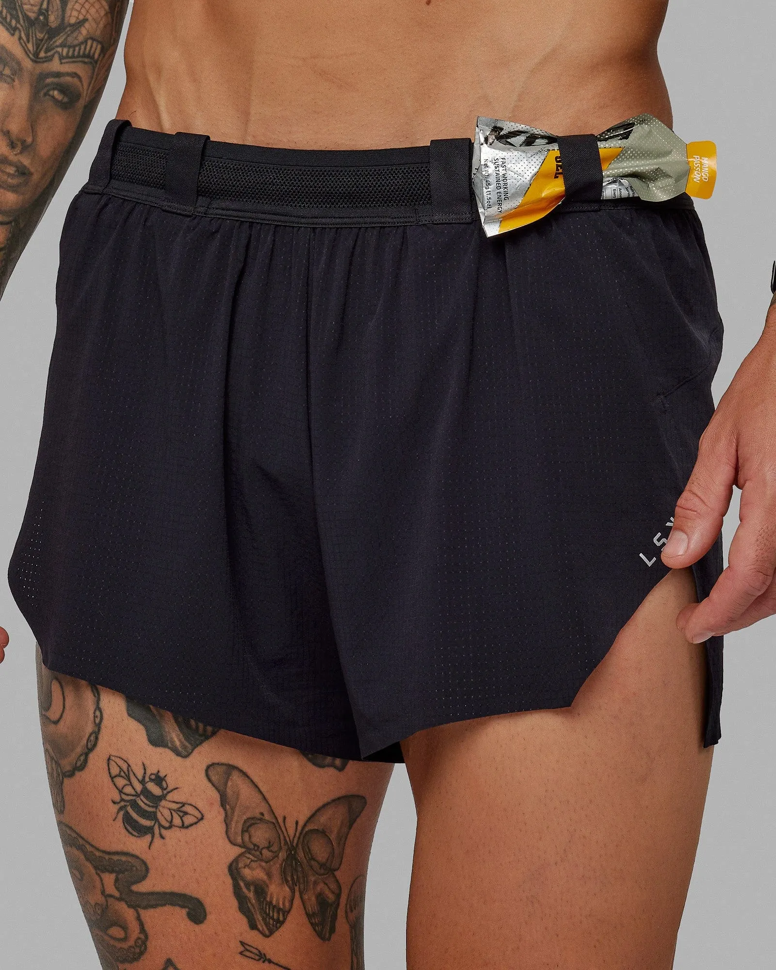 Race Day Running Short 3" - Black sold by LSKD product image thumbnail 4