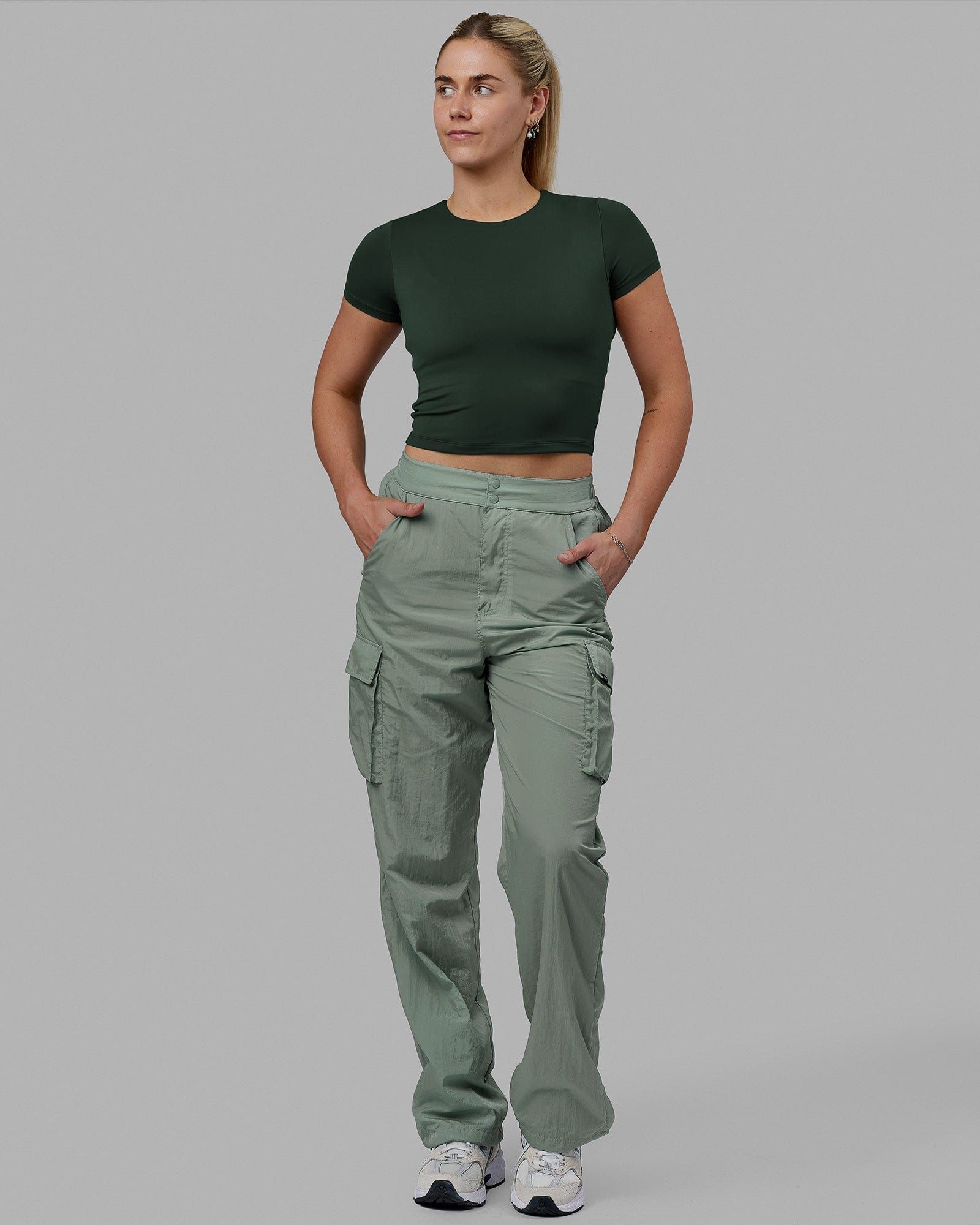 Staple Cropped Tee - Vital Green sold by LSKD product image thumbnail 2