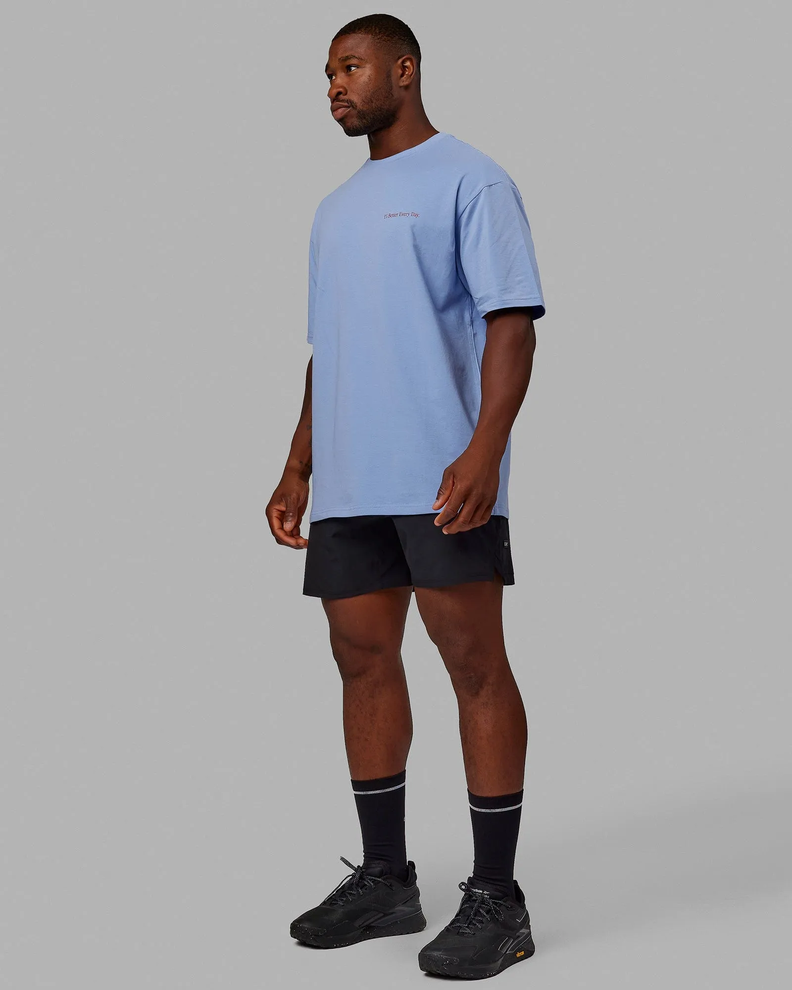 Unisex Better Every Day FLXCotton Tee Oversize - Arctic Blue-Ultra Pink sold by LSKD product image thumbnail 4