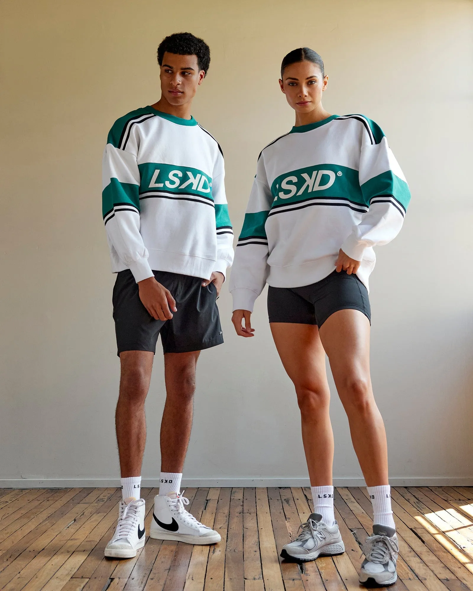 Unisex A-Team Sweater Oversize - White-Deep Lake sold by LSKD