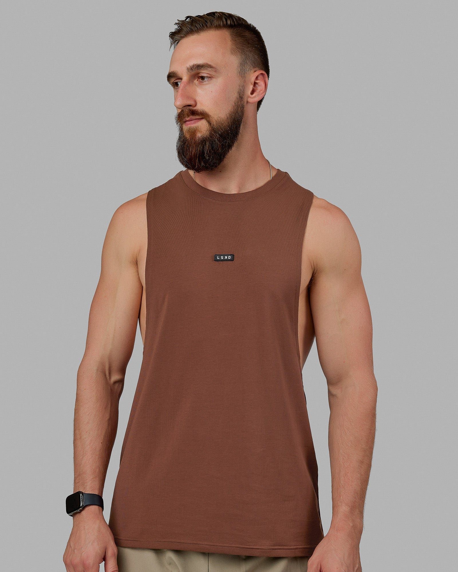 Fundamental FLXCotton Drop Arm Tank - Cappuccino sold by LSKD