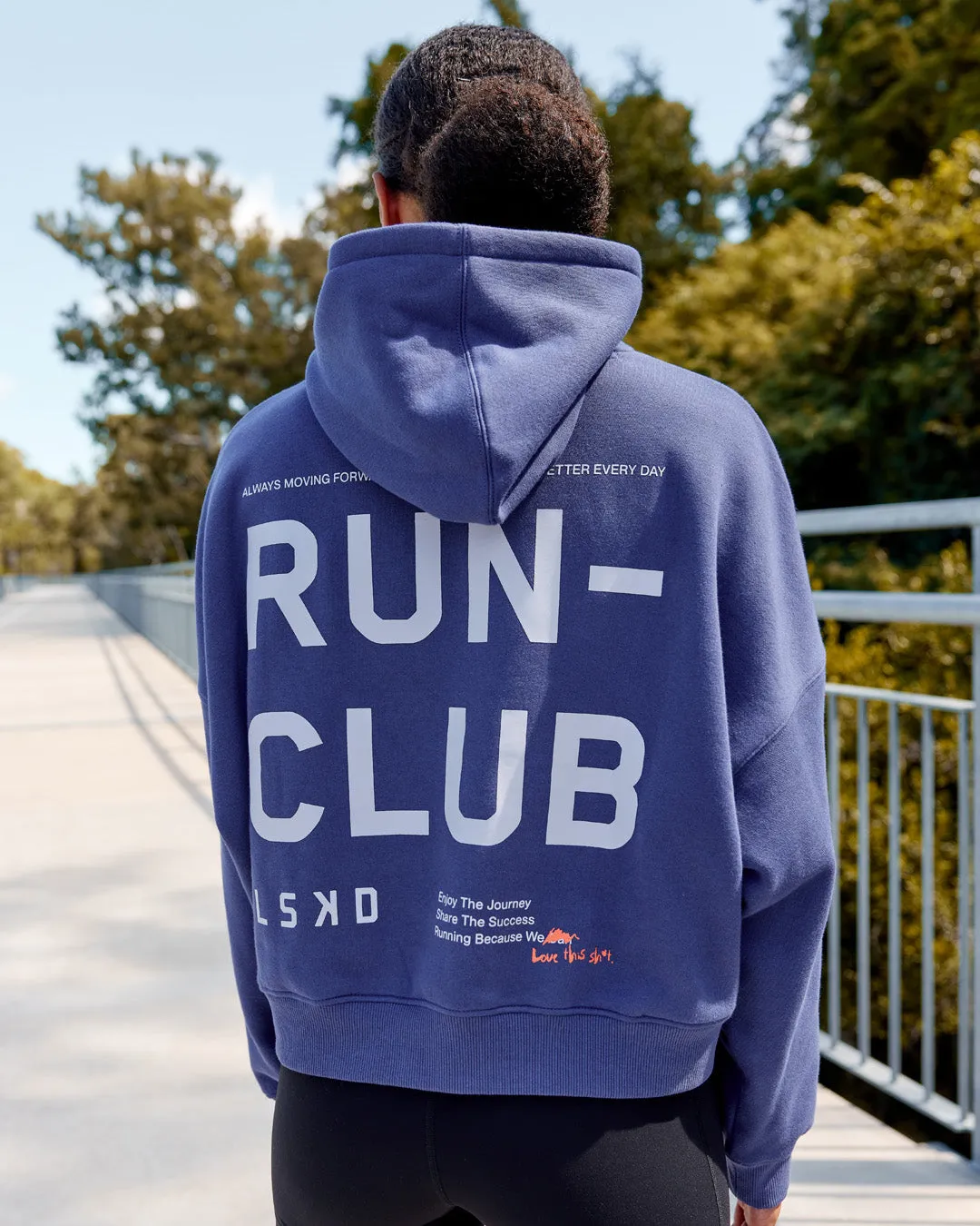 Love The Run Hoodie - Future Dusk-Galactic Lilac sold by LSKD product image thumbnail 2