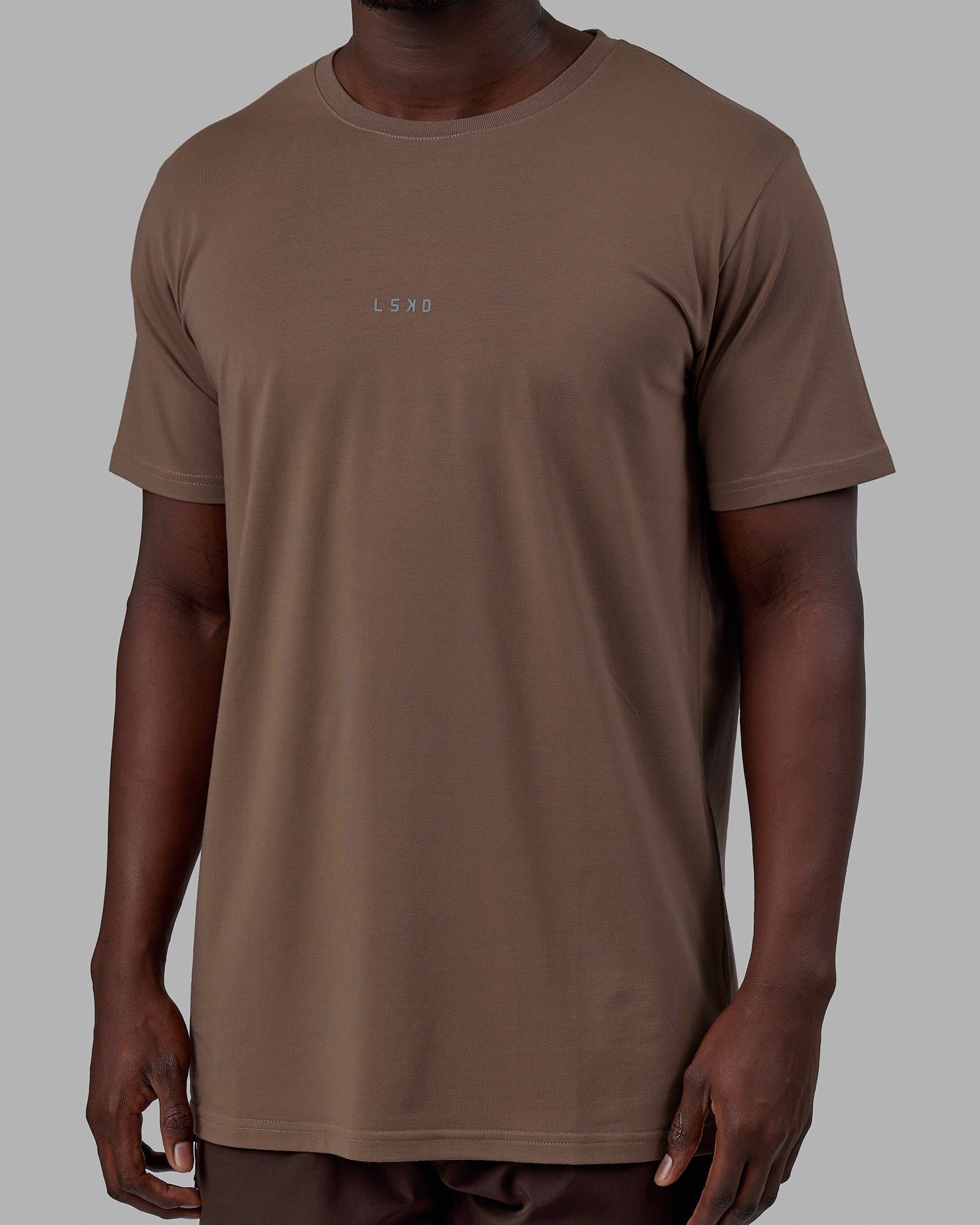 Base FLXCotton Tee - Deep Taupe sold by LSKD product image thumbnail 5