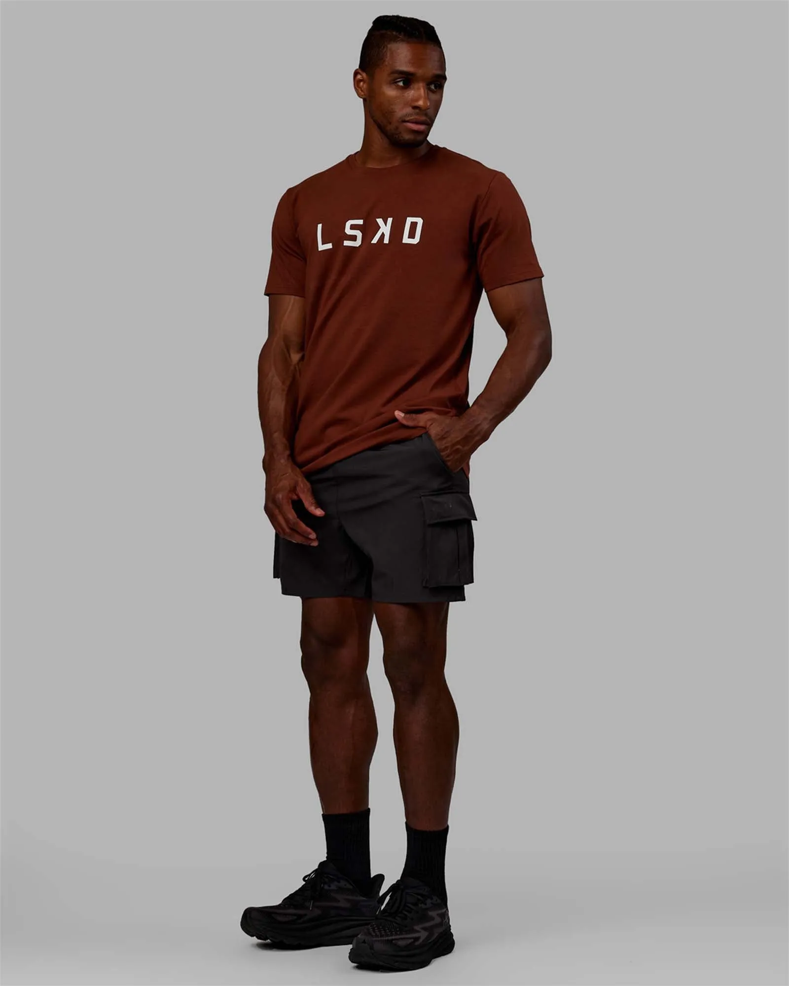 Structure FLXCotton Tee - Cappuccino-White sold by LSKD