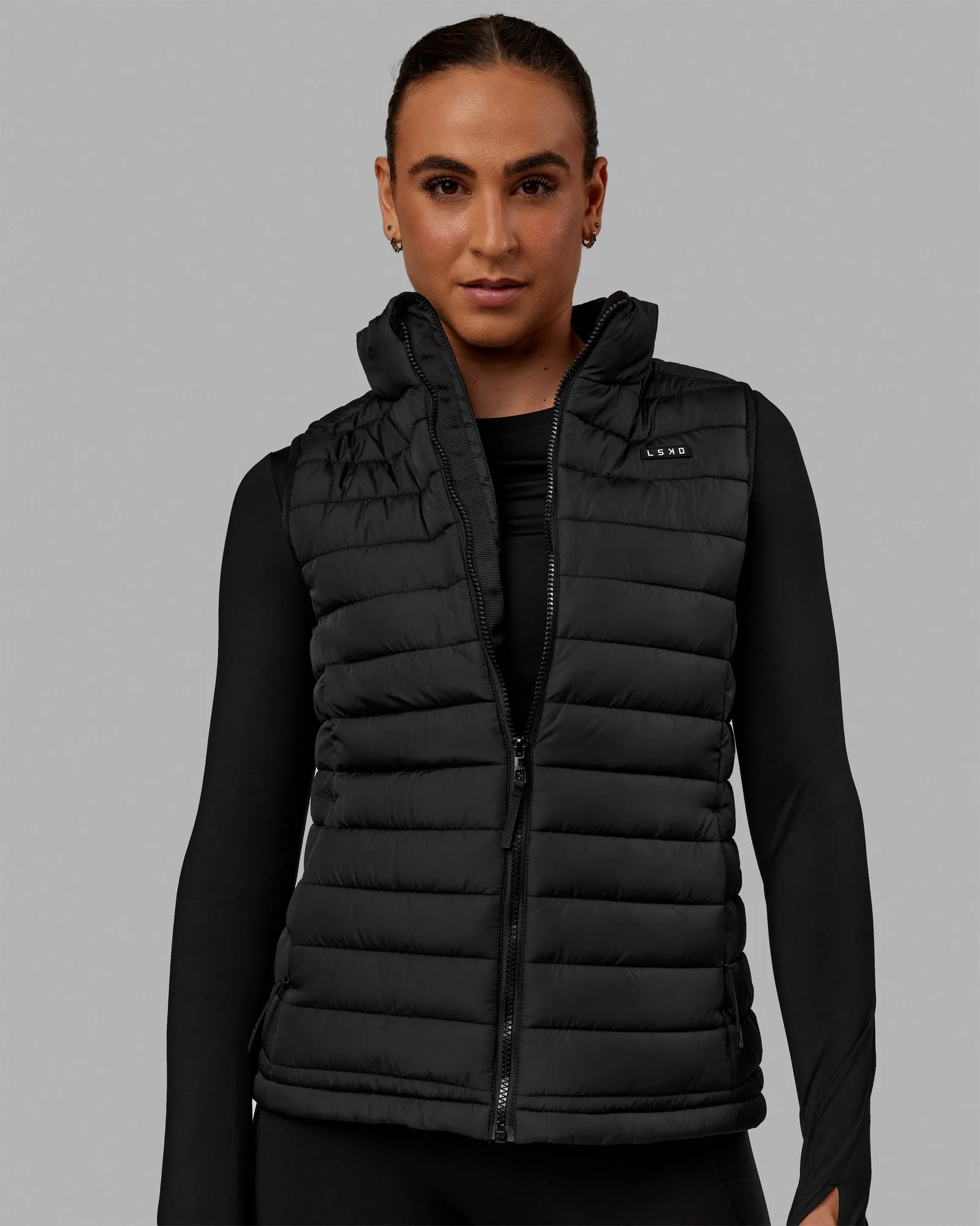 All Day Puffer Vest - Black sold by LSKD product image thumbnail 5