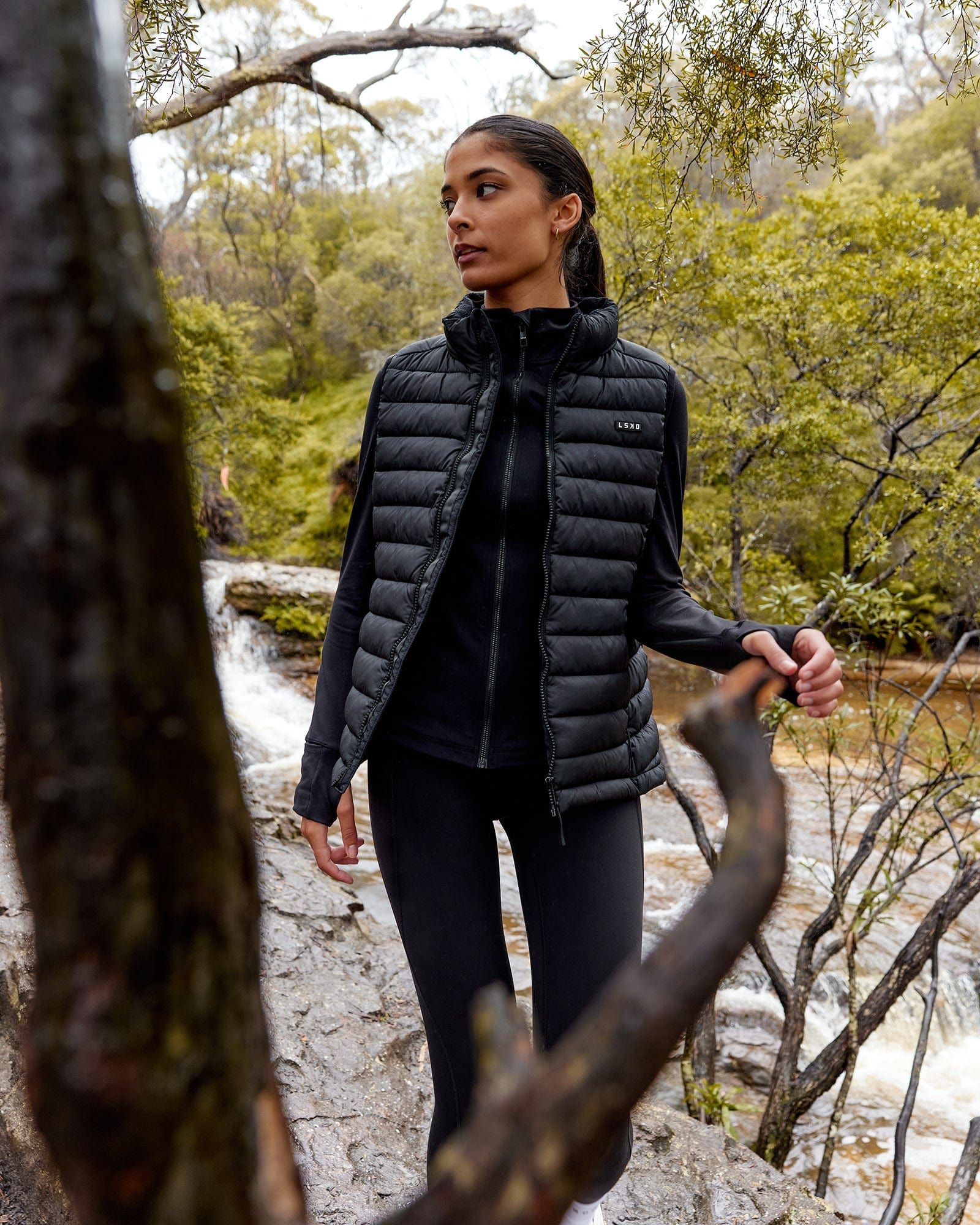 All Day Puffer Vest - Black sold by LSKD product image thumbnail 2