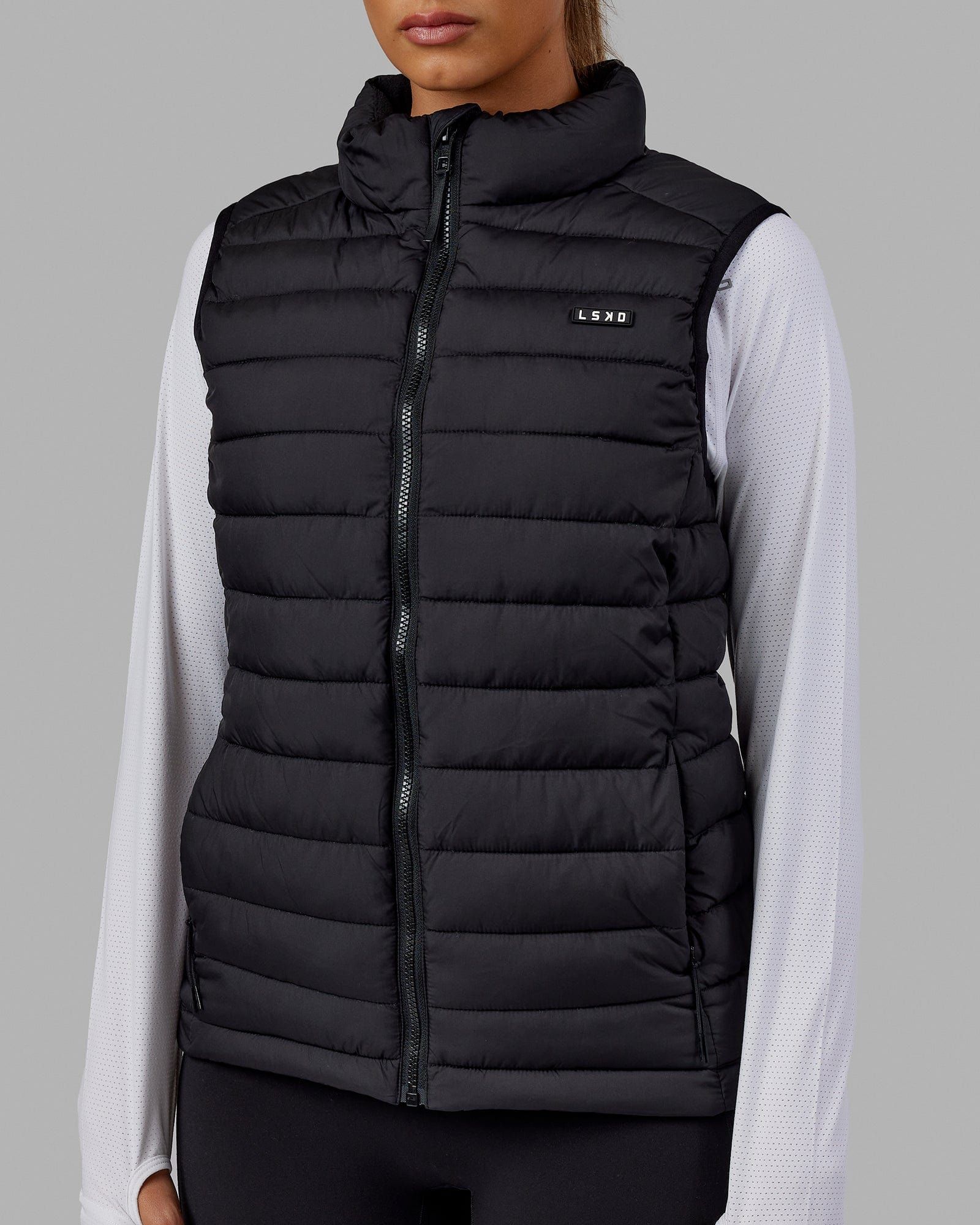 All Day Puffer Vest - Black sold by LSKD product image thumbnail 5