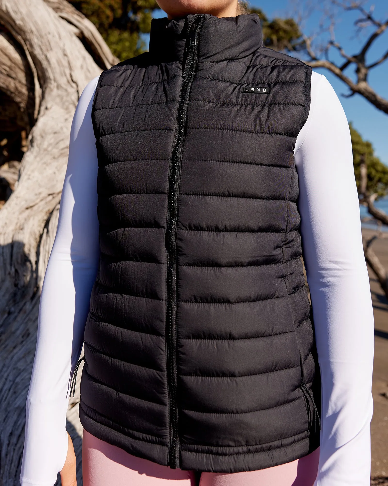 All Day Puffer Vest - Black sold by LSKD