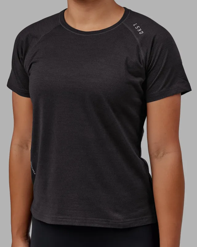 Perform VapourFLX Tee - Black sold by LSKD