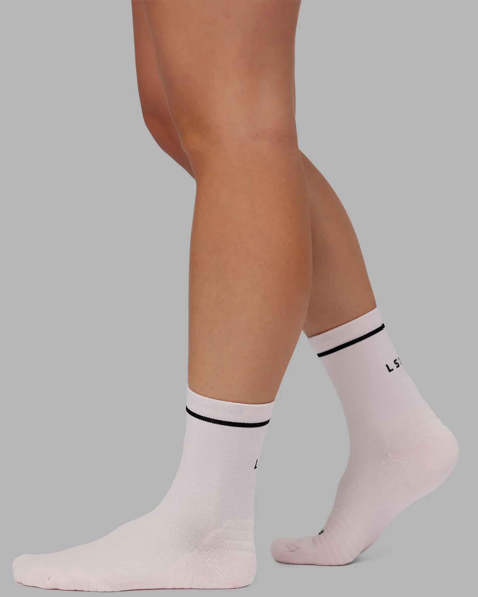 Fast Performance Quarter Socks - Bubblegum-Black sold by LSKD