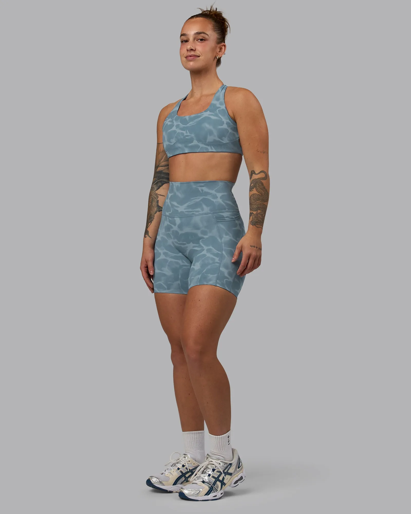 Aspire Sports Bra - Tranquil-Elemental Blue sold by LSKD product image thumbnail 5