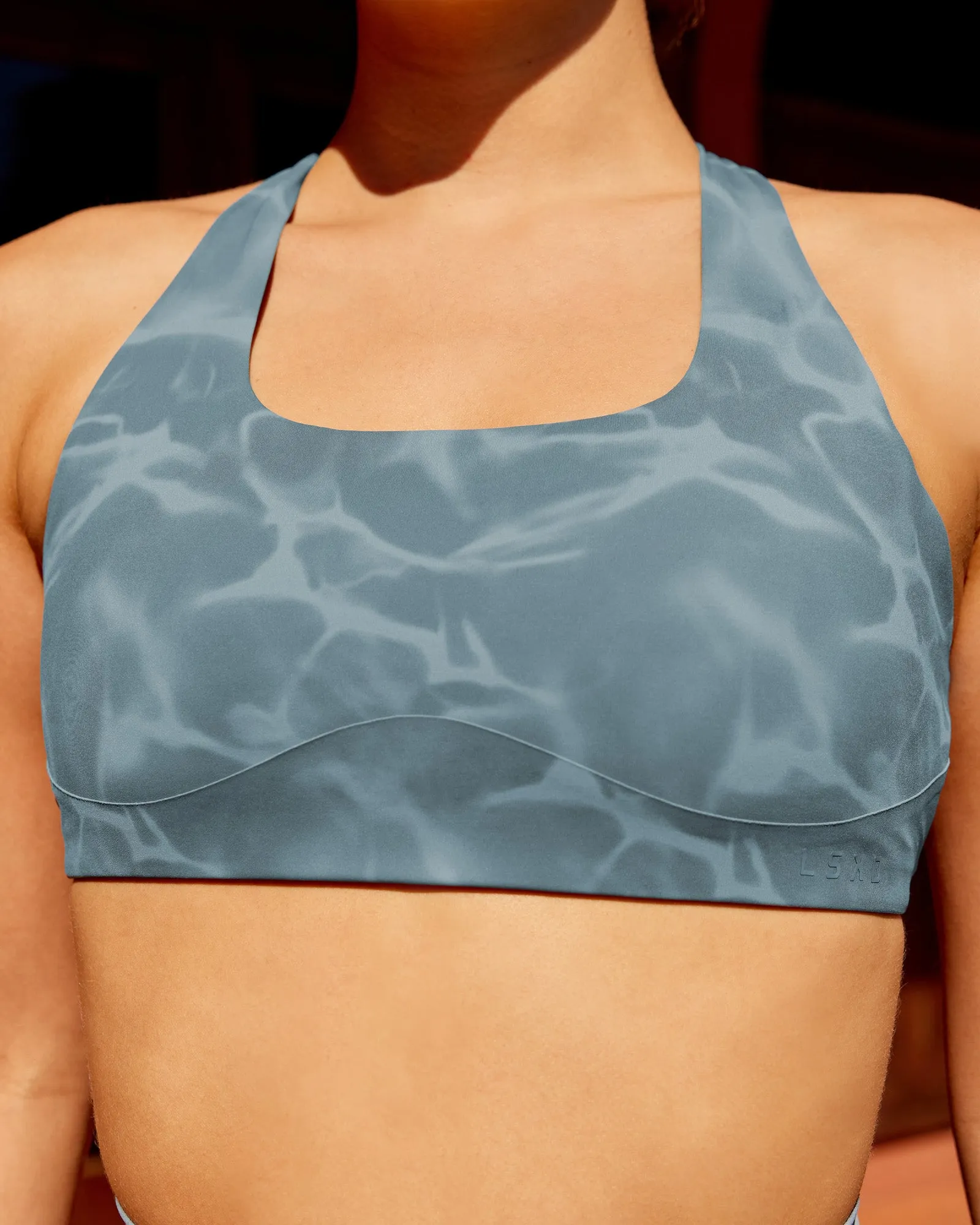 Aspire Sports Bra - Tranquil-Elemental Blue sold by LSKD product image thumbnail 2