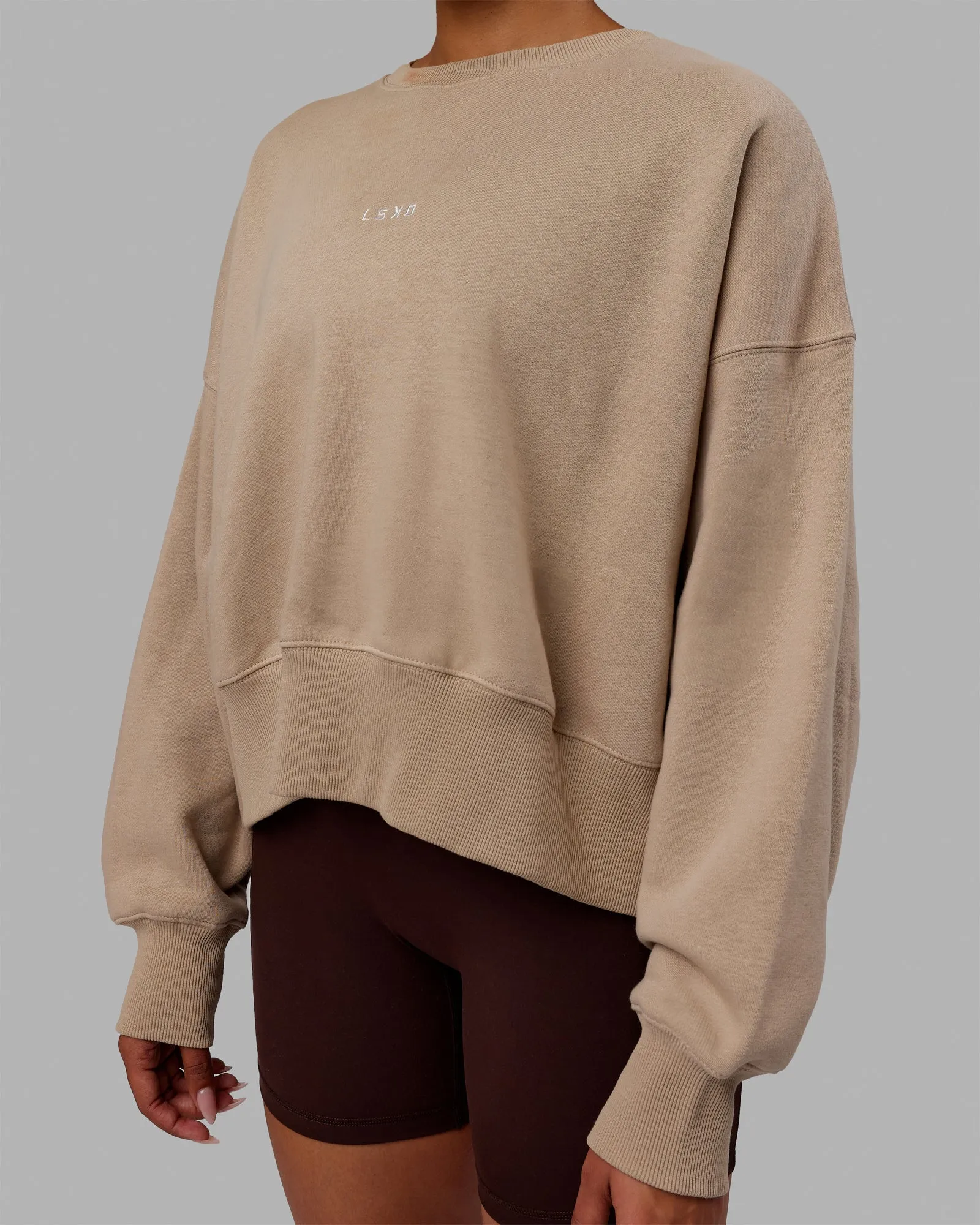 Everyday Slouch Sweater - Taupe sold by LSKD product image thumbnail 5