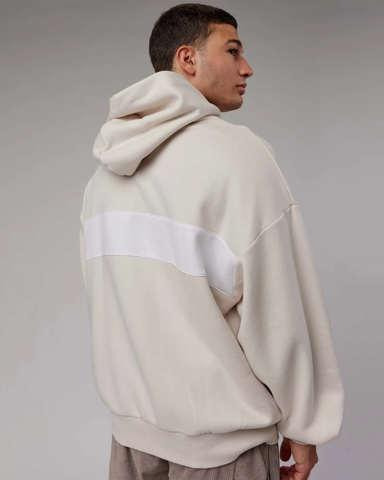 Unisex Intercept Hoodie Oversize - Clay-White sold by LSKD product image thumbnail 4