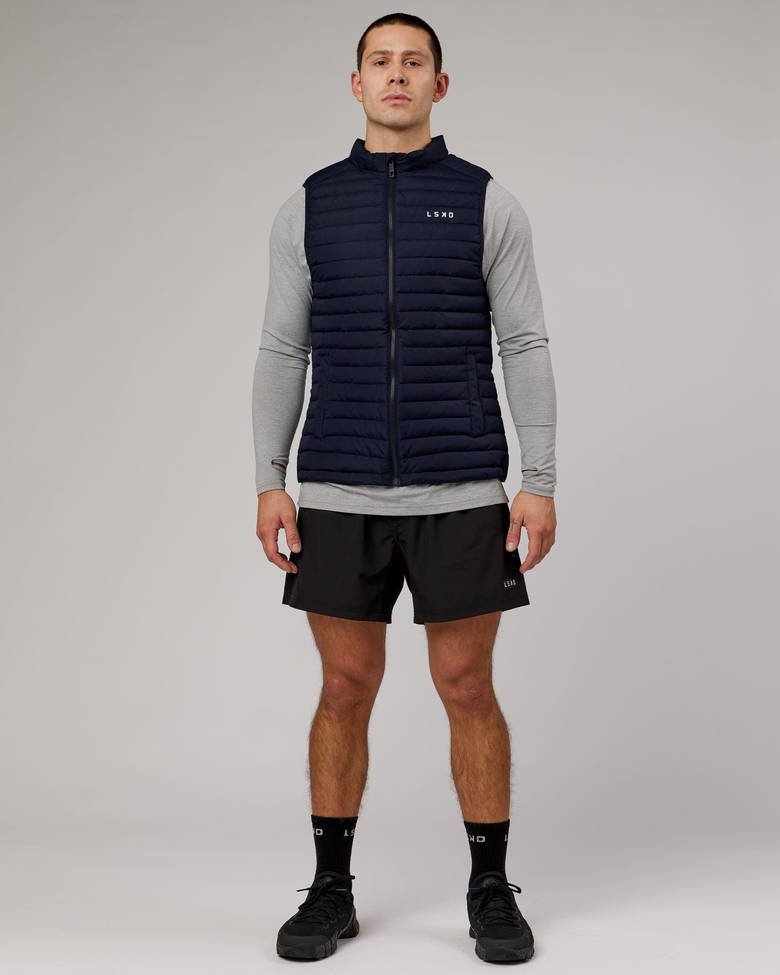 Uplift Puffer Vest - Navy sold by LSKD product image thumbnail 4