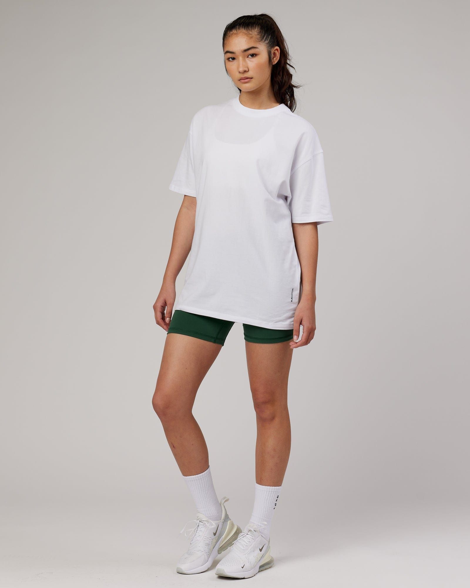 Unisex DownLow FLXCotton Oversize Tee - White sold by LSKD product image thumbnail 2