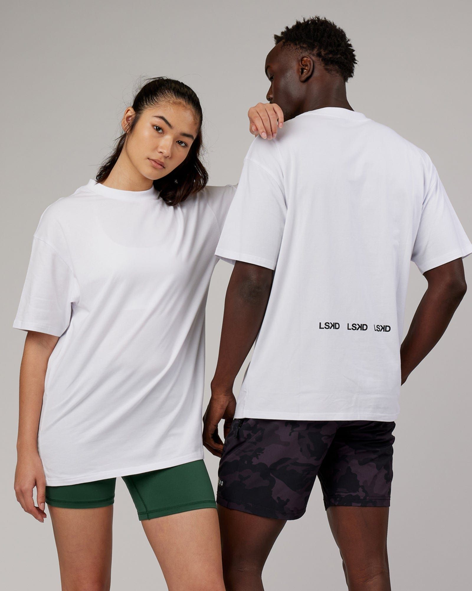 Unisex DownLow FLXCotton Oversize Tee - White sold by LSKD