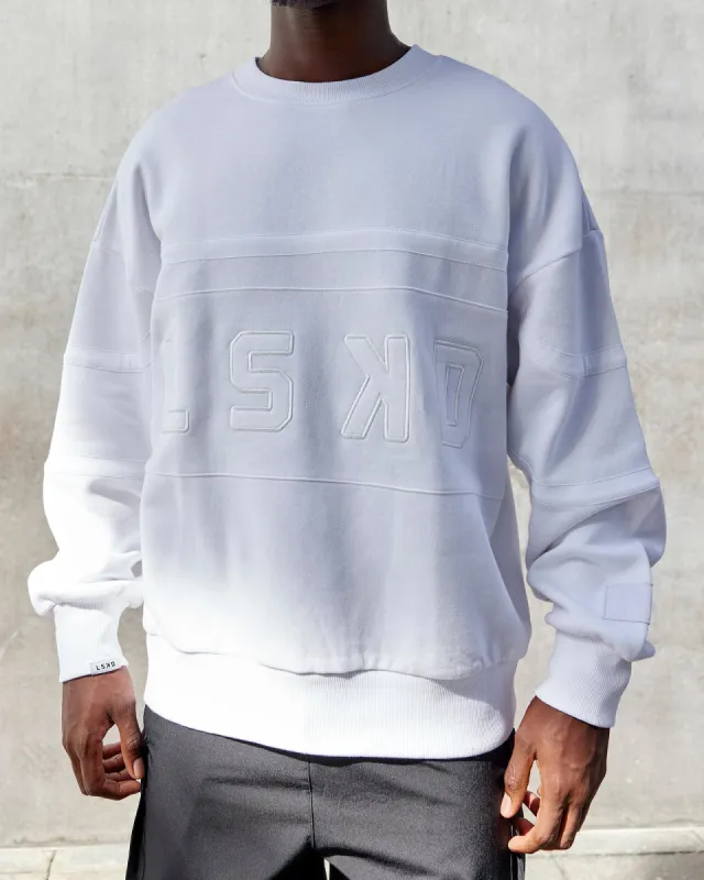 Unisex PrimeTime Sweater Oversize - White-White sold by LSKD