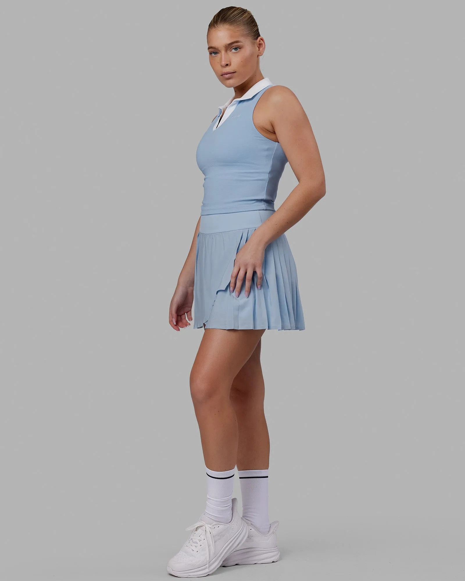 Fairway Collared Tank - Windsurfer-White sold by LSKD product image thumbnail 3