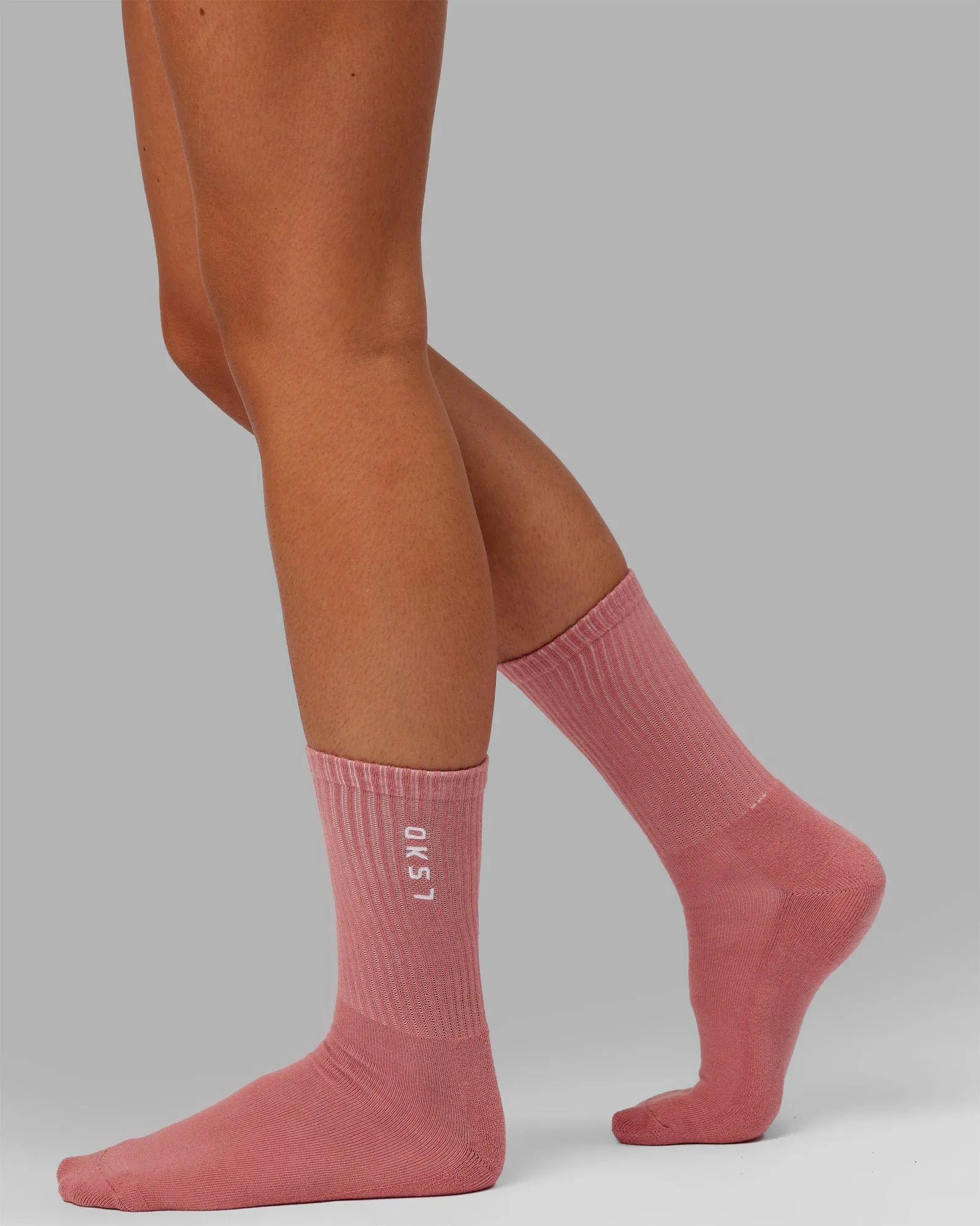 Signal Crew Socks 3 Pack - Old Rose-Dry Rose-Off White sold by LSKD product image thumbnail 3