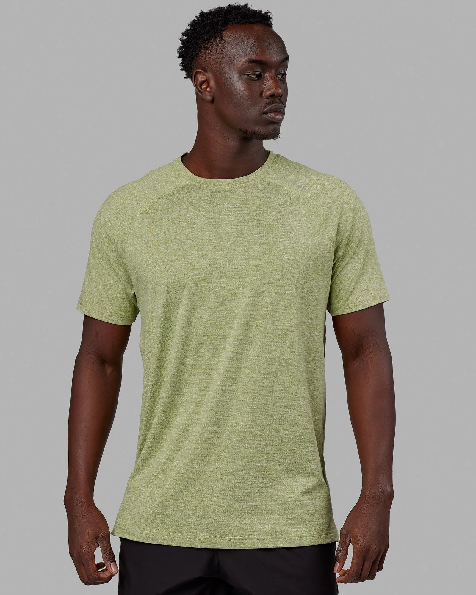 Perform VapourFLX Tee - Moss Stone Marl sold by LSKD