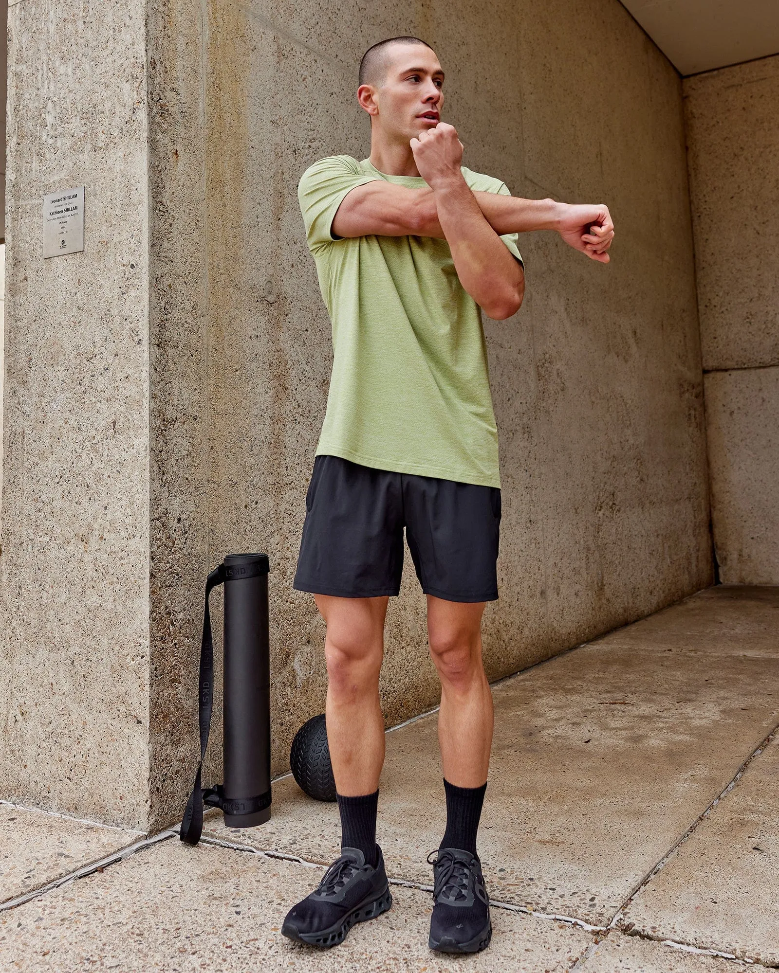 Perform VapourFLX Tee - Moss Stone Marl sold by LSKD product image thumbnail 2