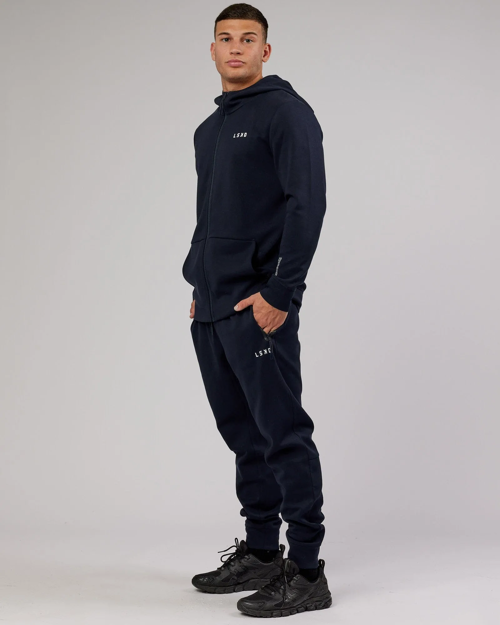 Athlete ForgedFleece Zip Up Hoodie - Dark Navy sold by LSKD product image thumbnail 3