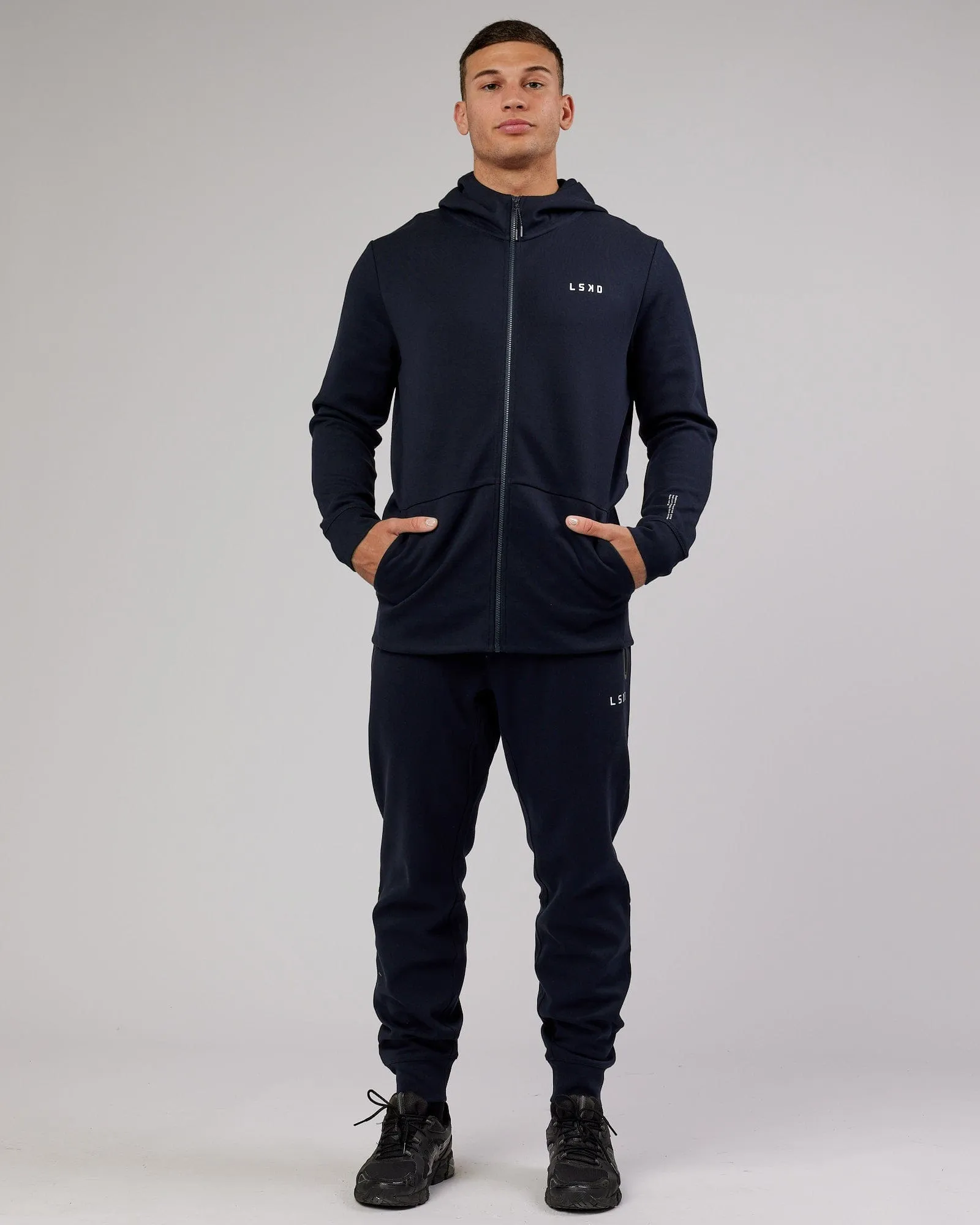 Athlete ForgedFleece Zip Up Hoodie - Dark Navy sold by LSKD product image thumbnail 2