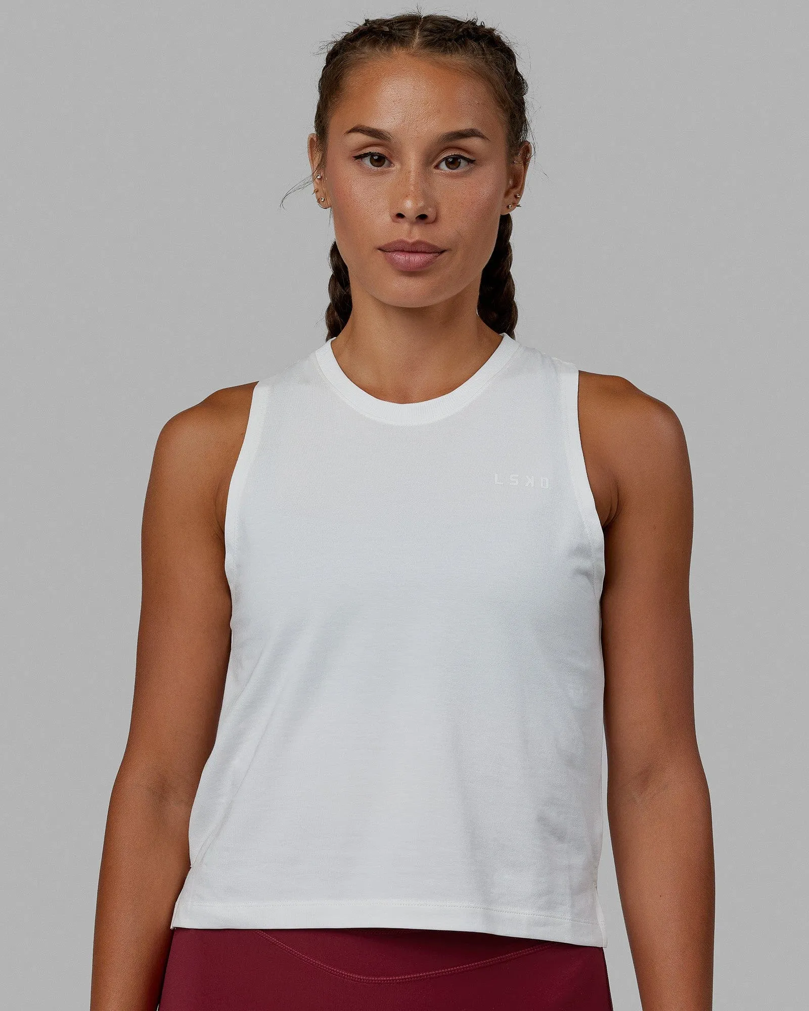 Deluxe PimaFLX Tank - Off White sold by LSKD product image thumbnail 3