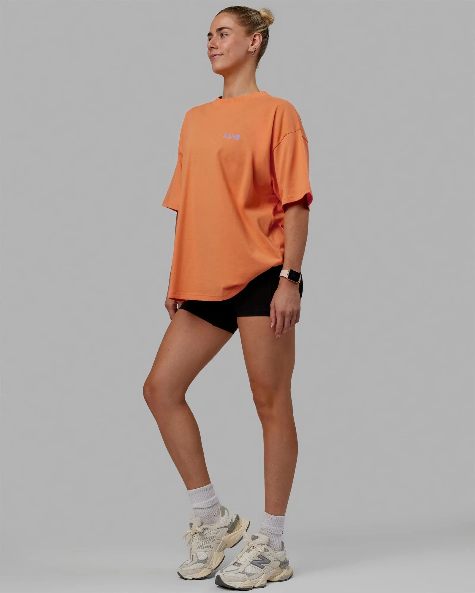 Unisex Good Times Club 2.0 Heavyweight Tee Oversize - Geranium-Purple sold by LSKD product image thumbnail 5