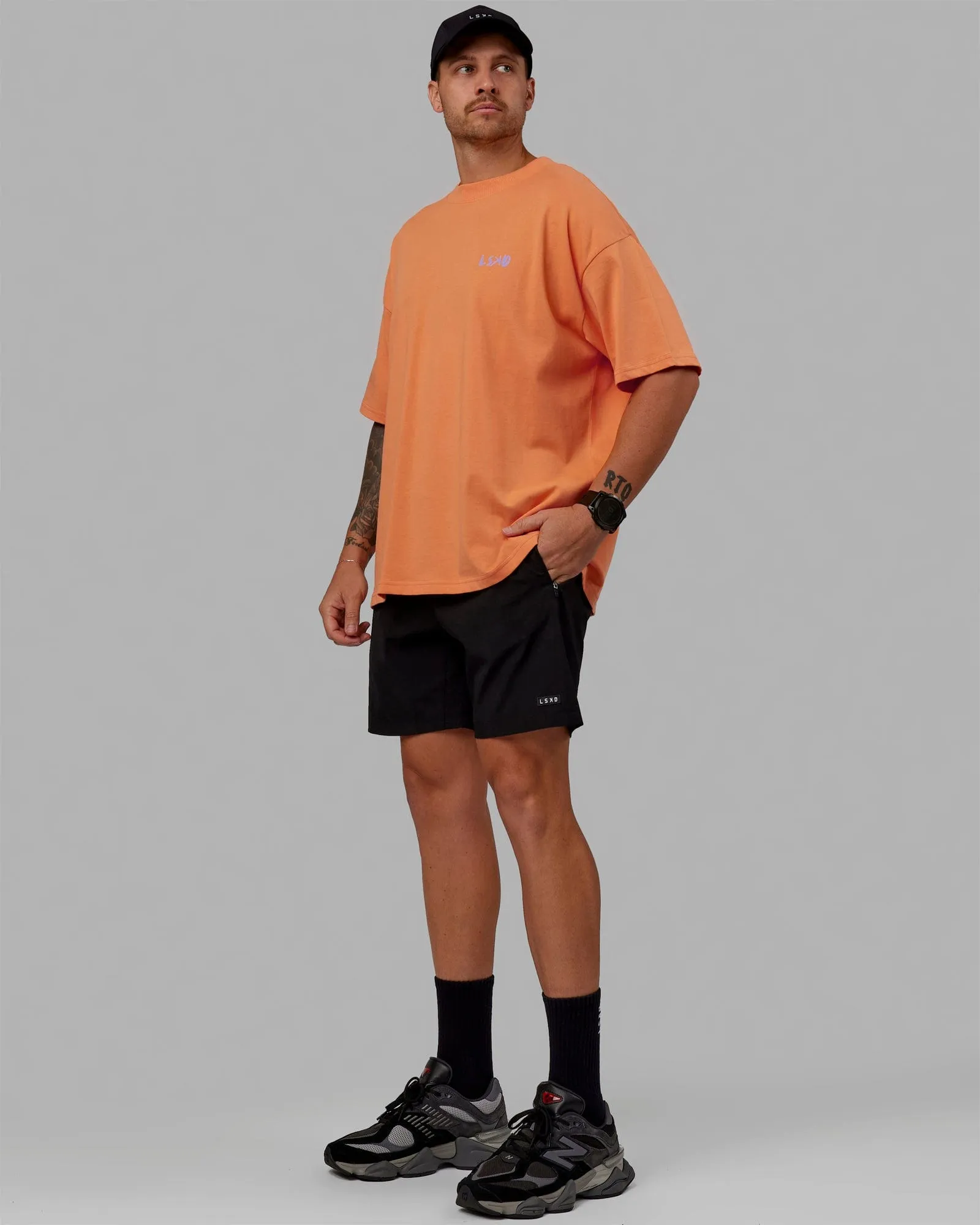 Unisex Good Times Club 2.0 Heavyweight Tee Oversize - Geranium-Purple sold by LSKD product image thumbnail 4