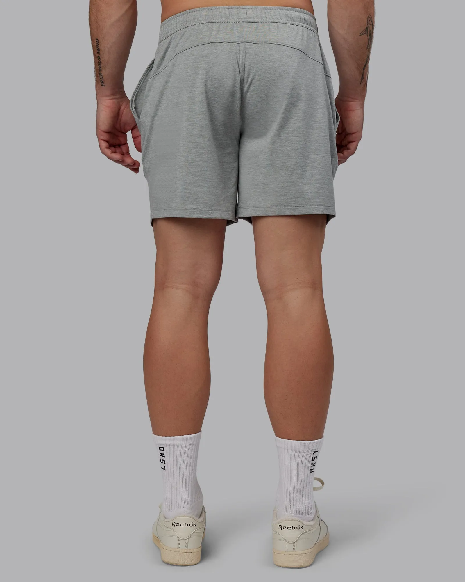 Restore CloudFLX Short - Light Grey Marl sold by LSKD product image thumbnail 4