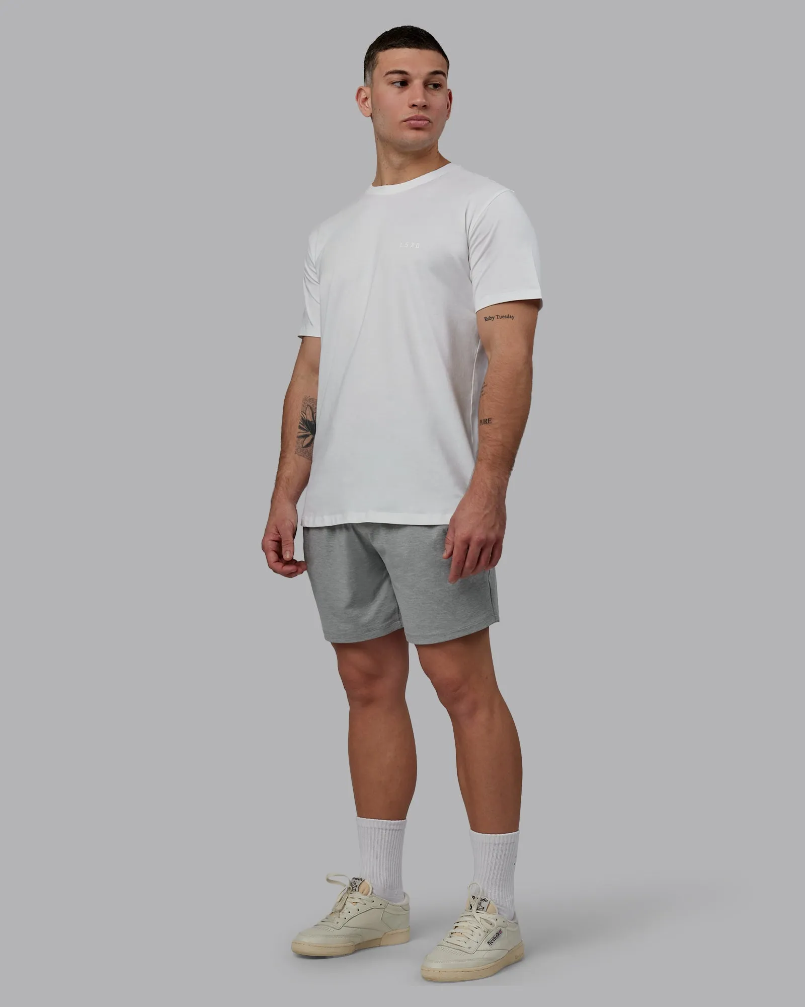 Restore CloudFLX Short - Light Grey Marl sold by LSKD product image thumbnail 5