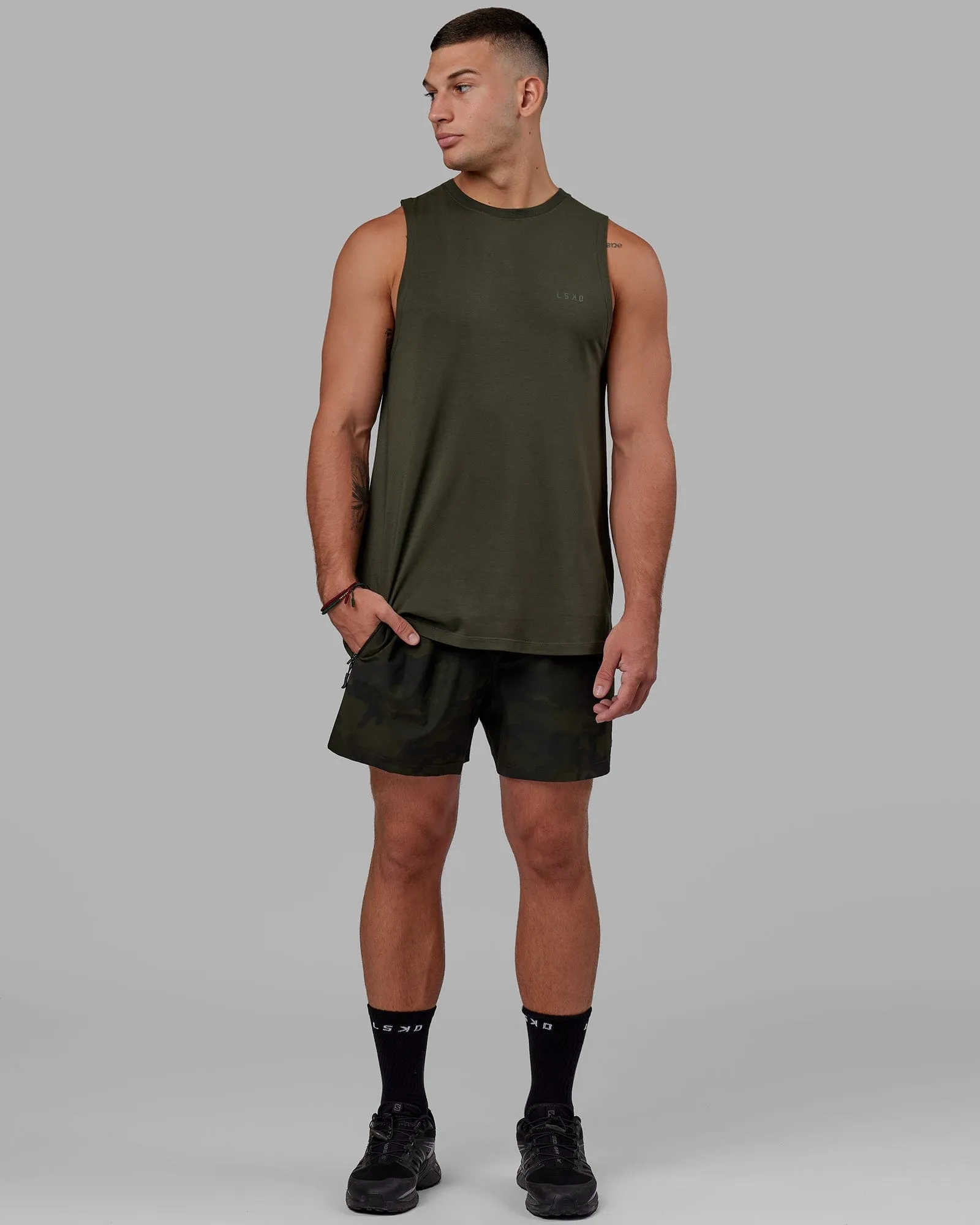 Deluxe PimaFLX Tank - Forest Night sold by LSKD product image thumbnail 3