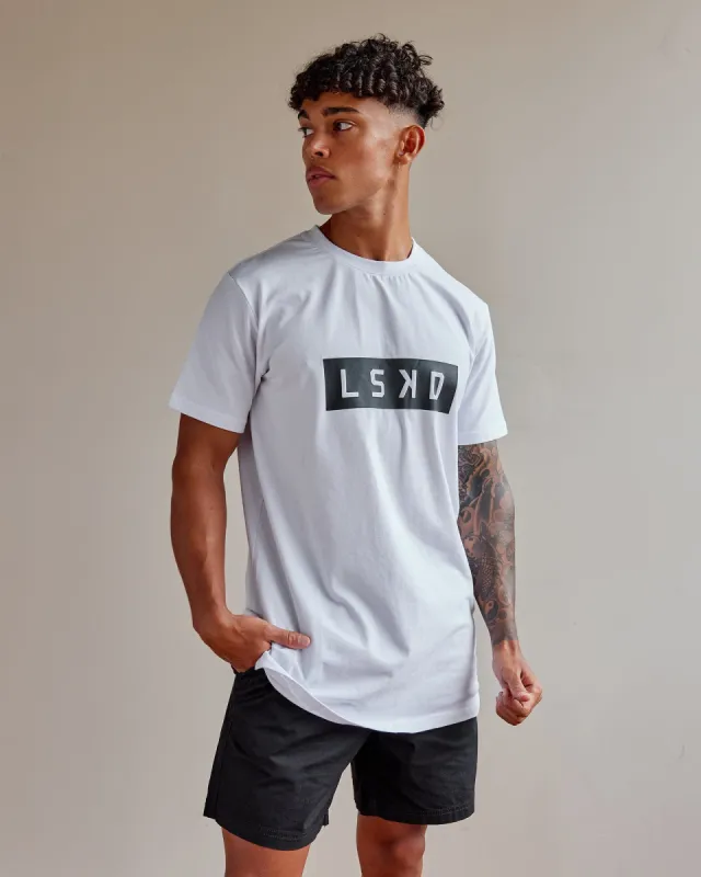 Strength FLXCotton Tee - White-Black sold by LSKD