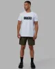 Strength FLXCotton Tee - White-Black sold by LSKD